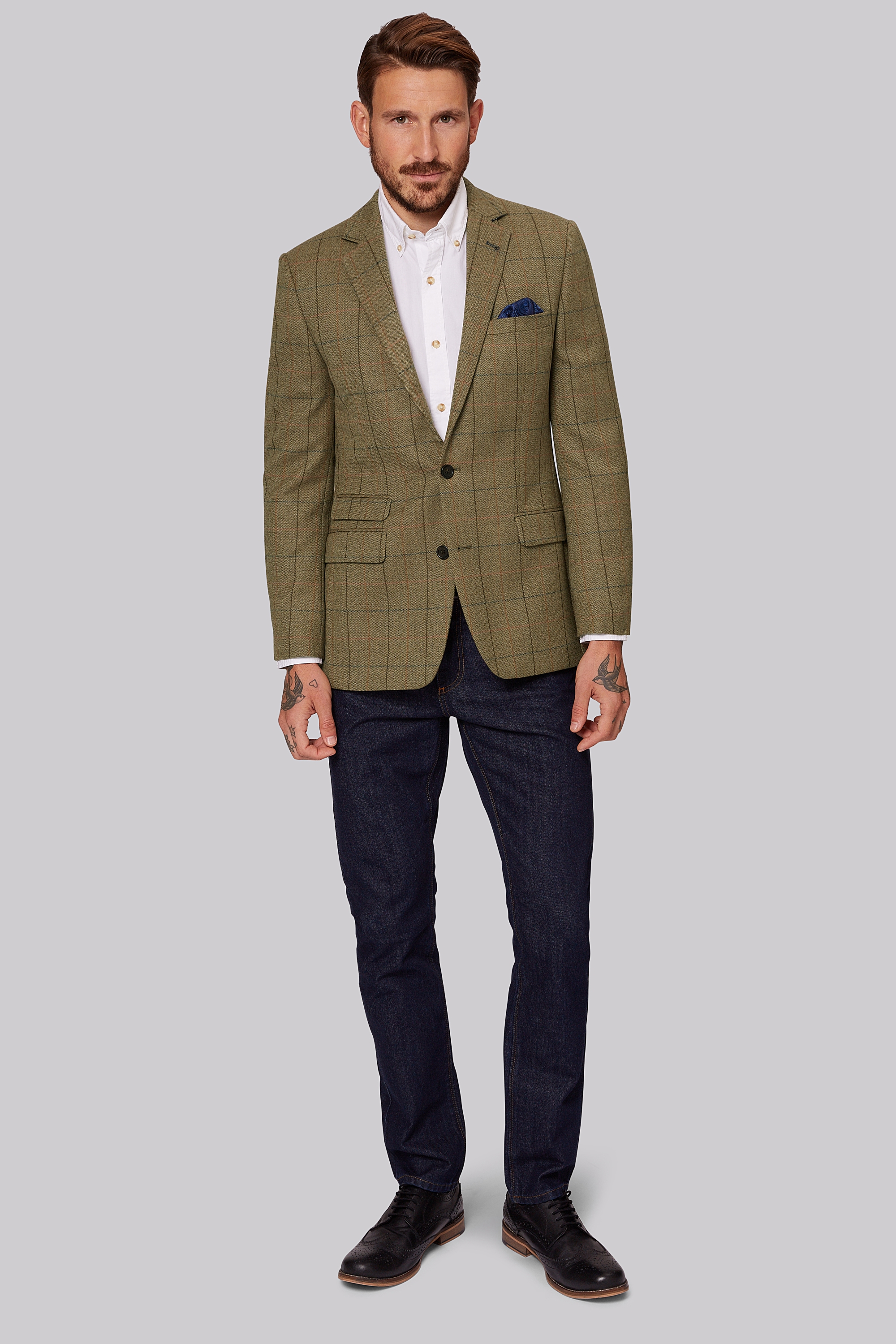 tan tailored coat