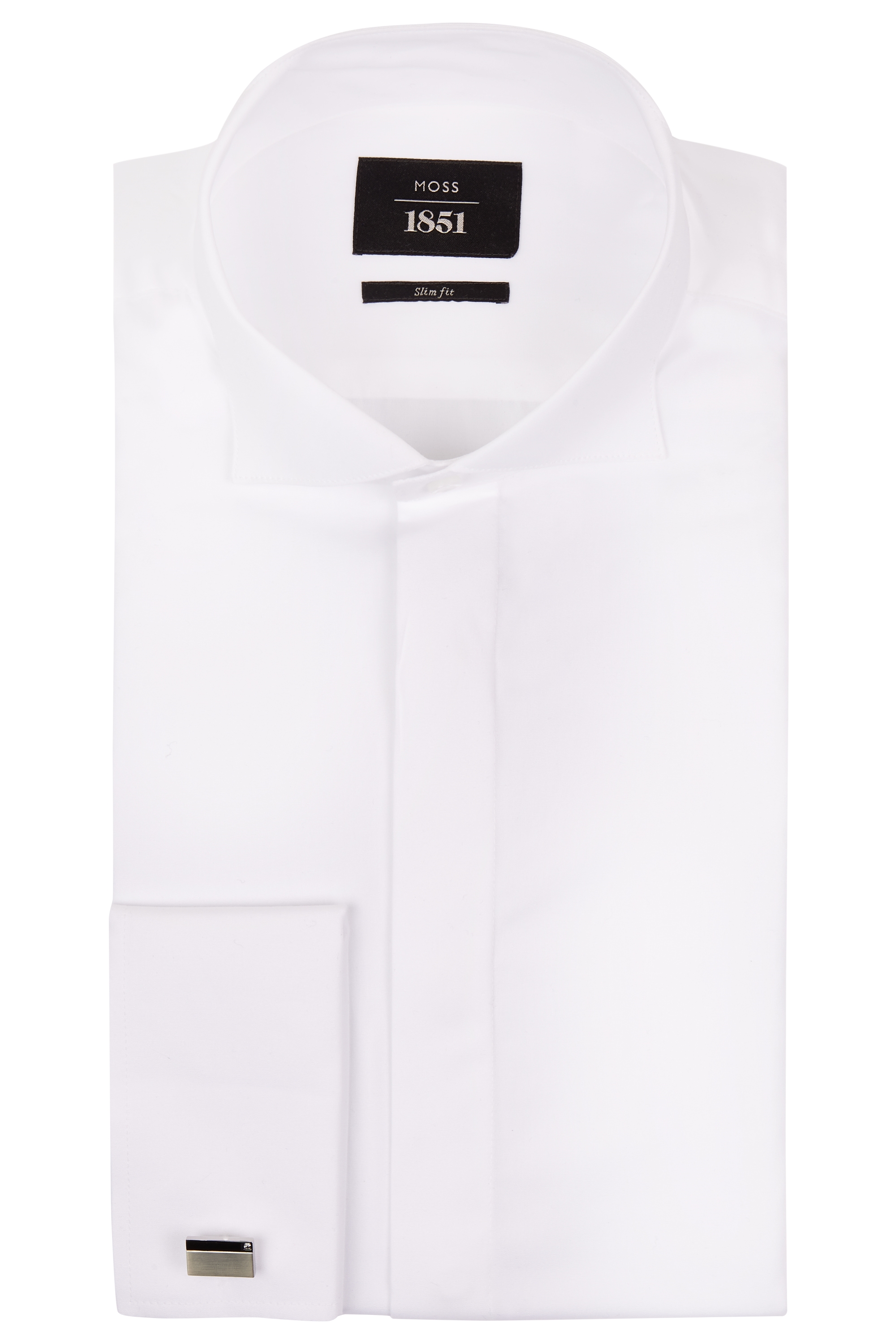 Moss 1851 Victorian Collar Slim Fit Dress Shirt