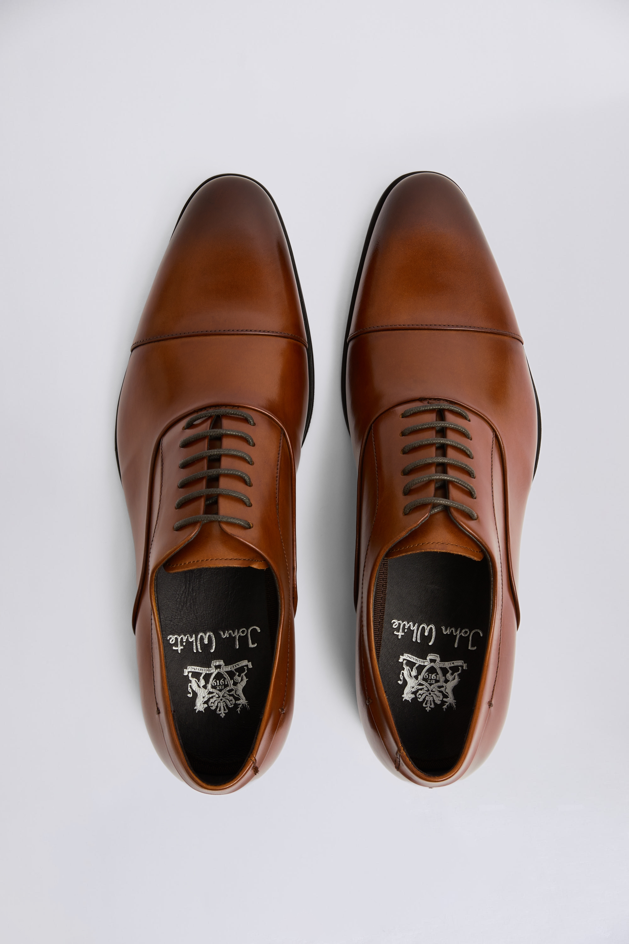 John White Guildhall Tan Oxford Shoes | Buy Online at Moss