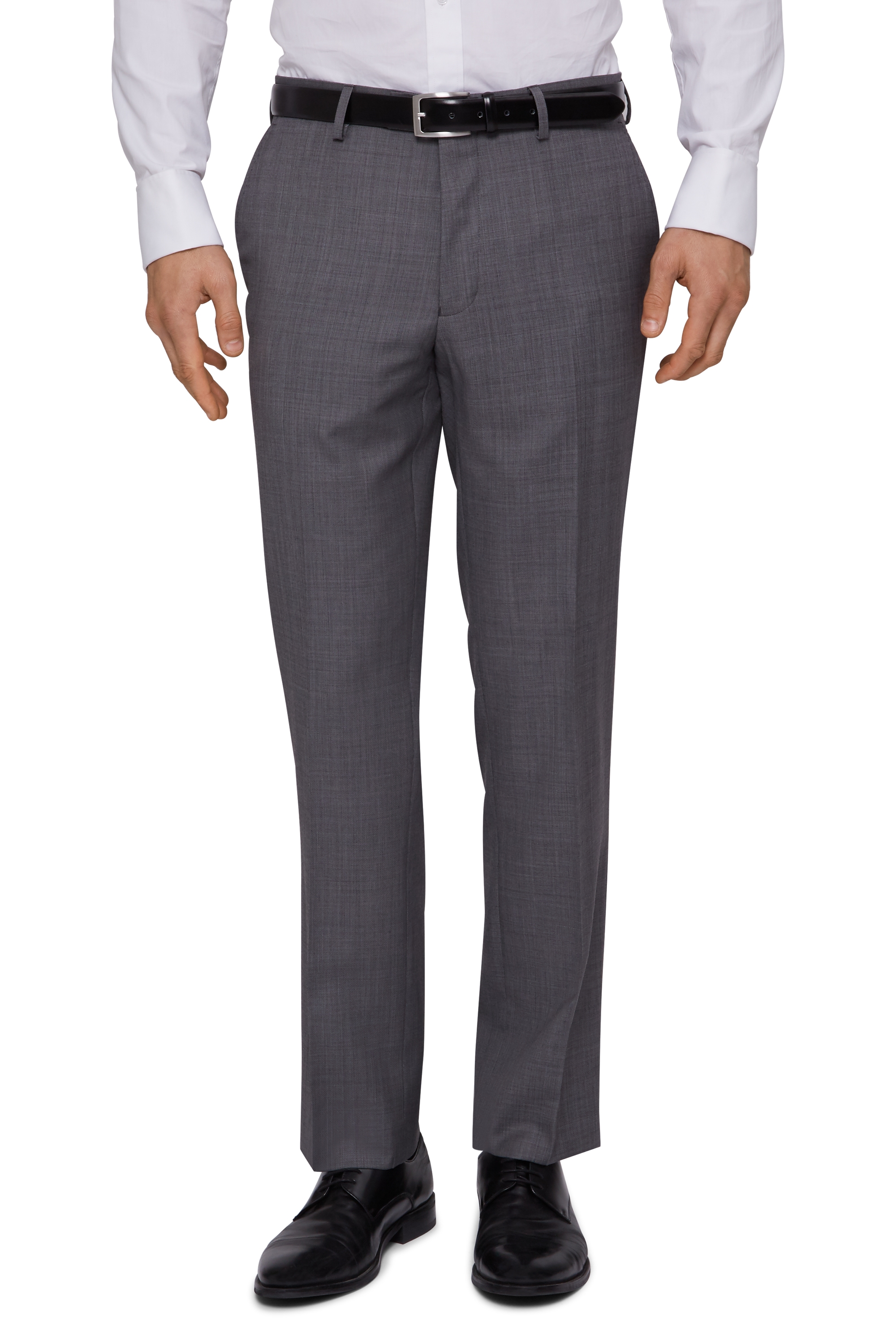 Ted Baker Tailored Fit Silver Sharkskin Trouser | Buy Online at Moss