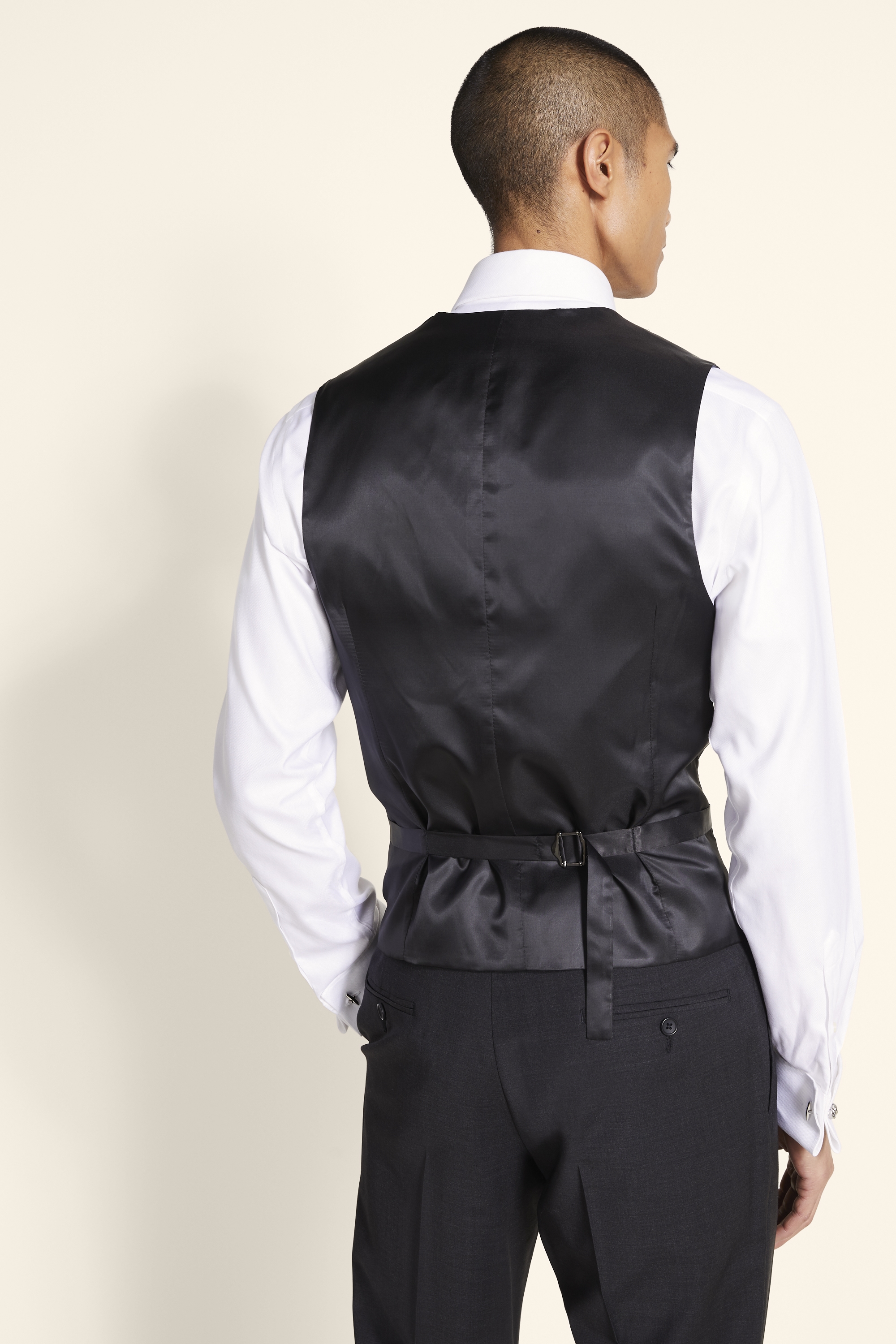 Tailored Fit Charcoal Vest