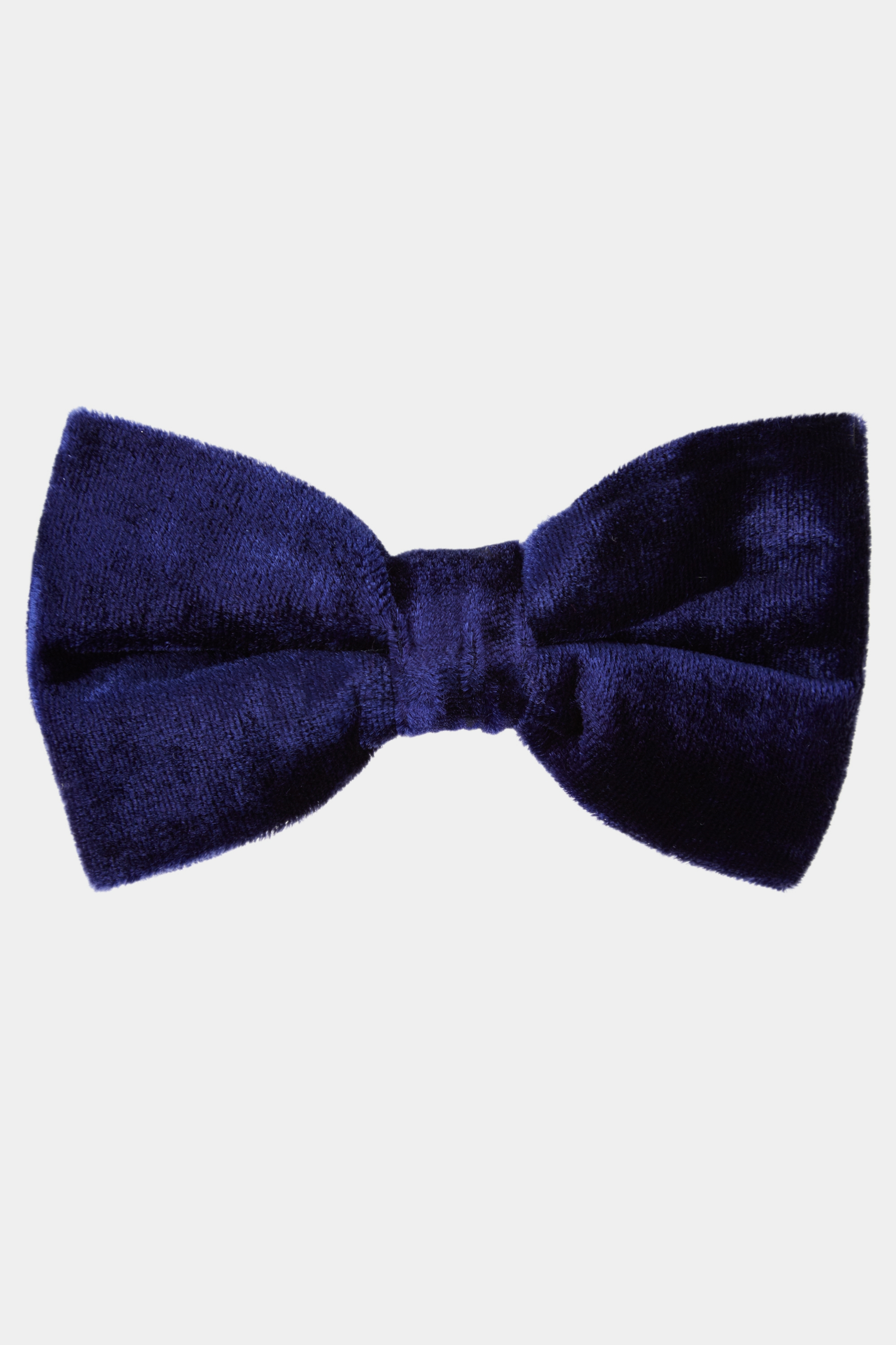 Navy Velvet Bow Tie 