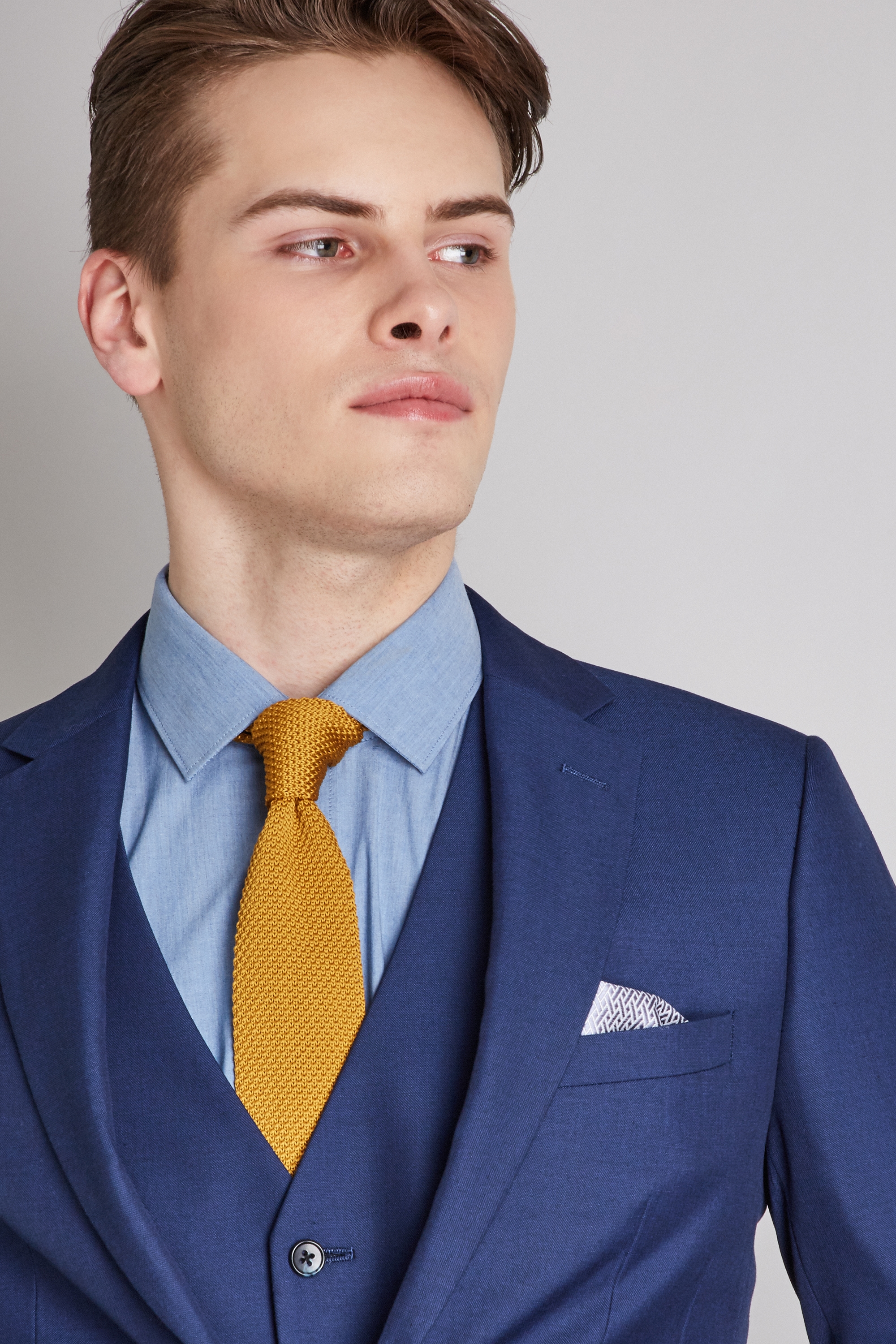 Moss London Skinny/Slim Fit Blue Jacket