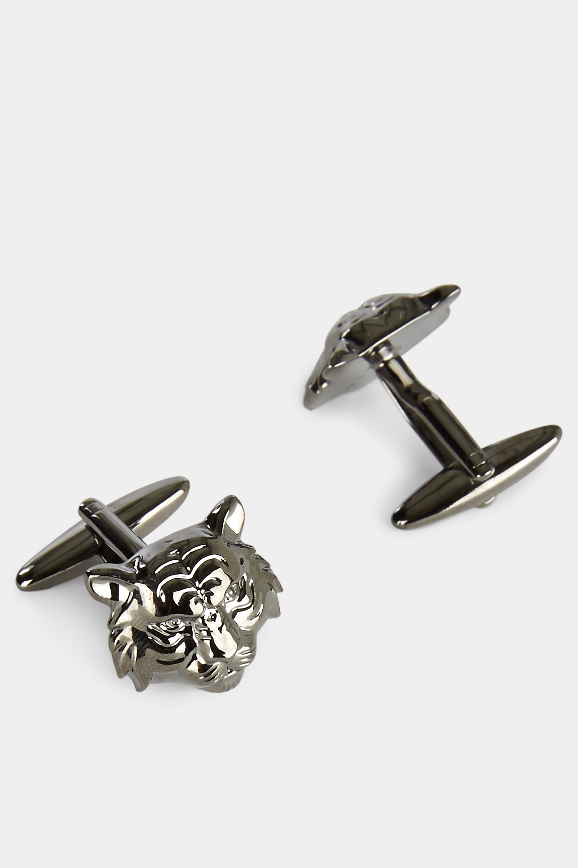 Moss London Gunmetal Tiger Cufflinks
