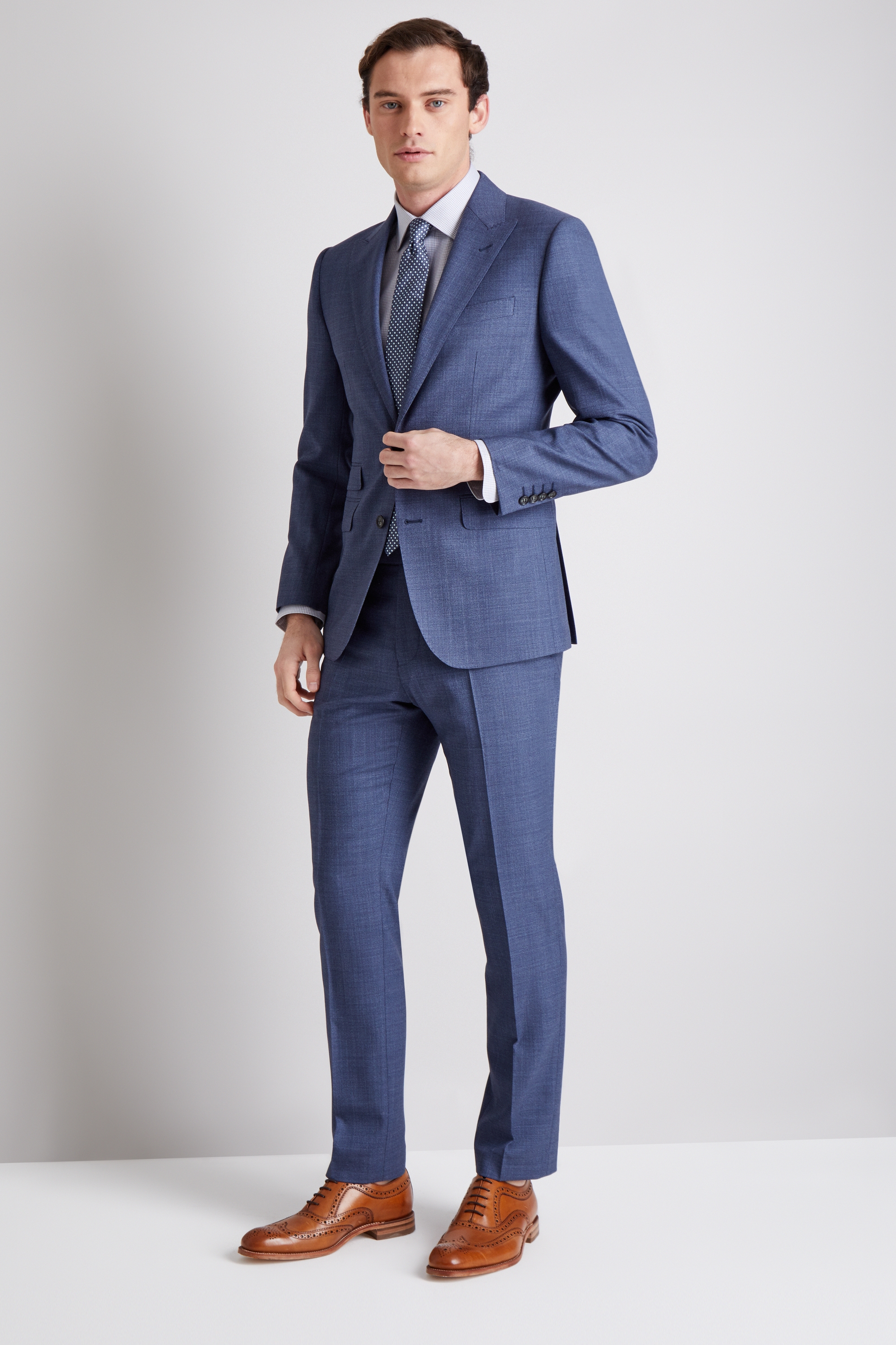 Blue sharkskin suit Clearance