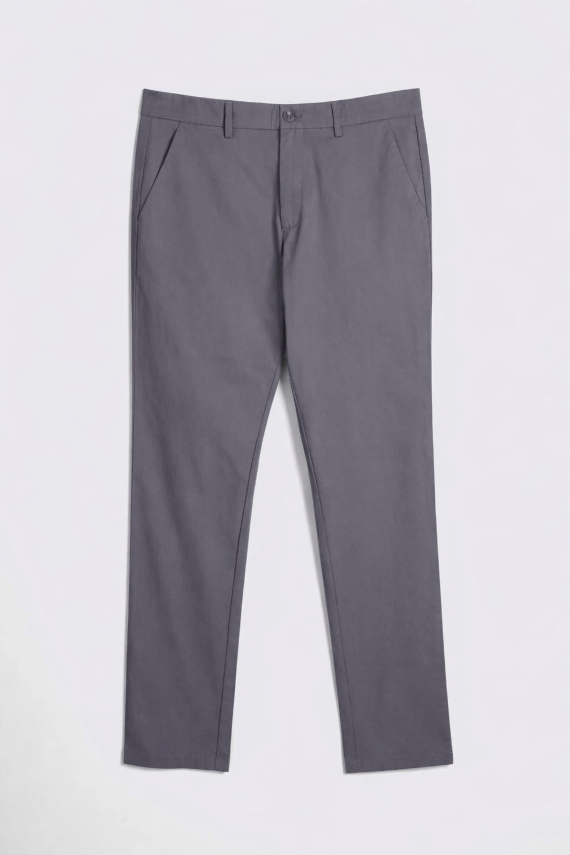 Tailored Fit Graphite Cotton Chinos