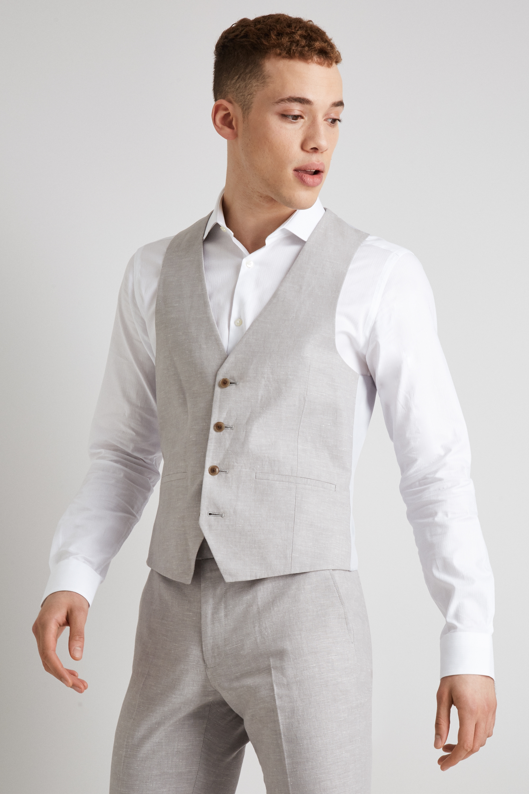 Light grey waistcoat Clearance