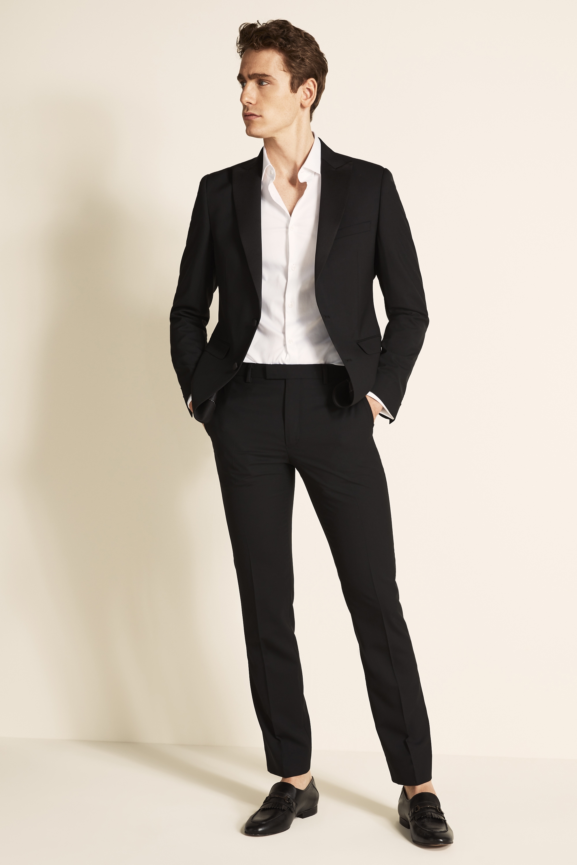 Slim Fit Black Tuxedo Jacket | Buy Online at Moss