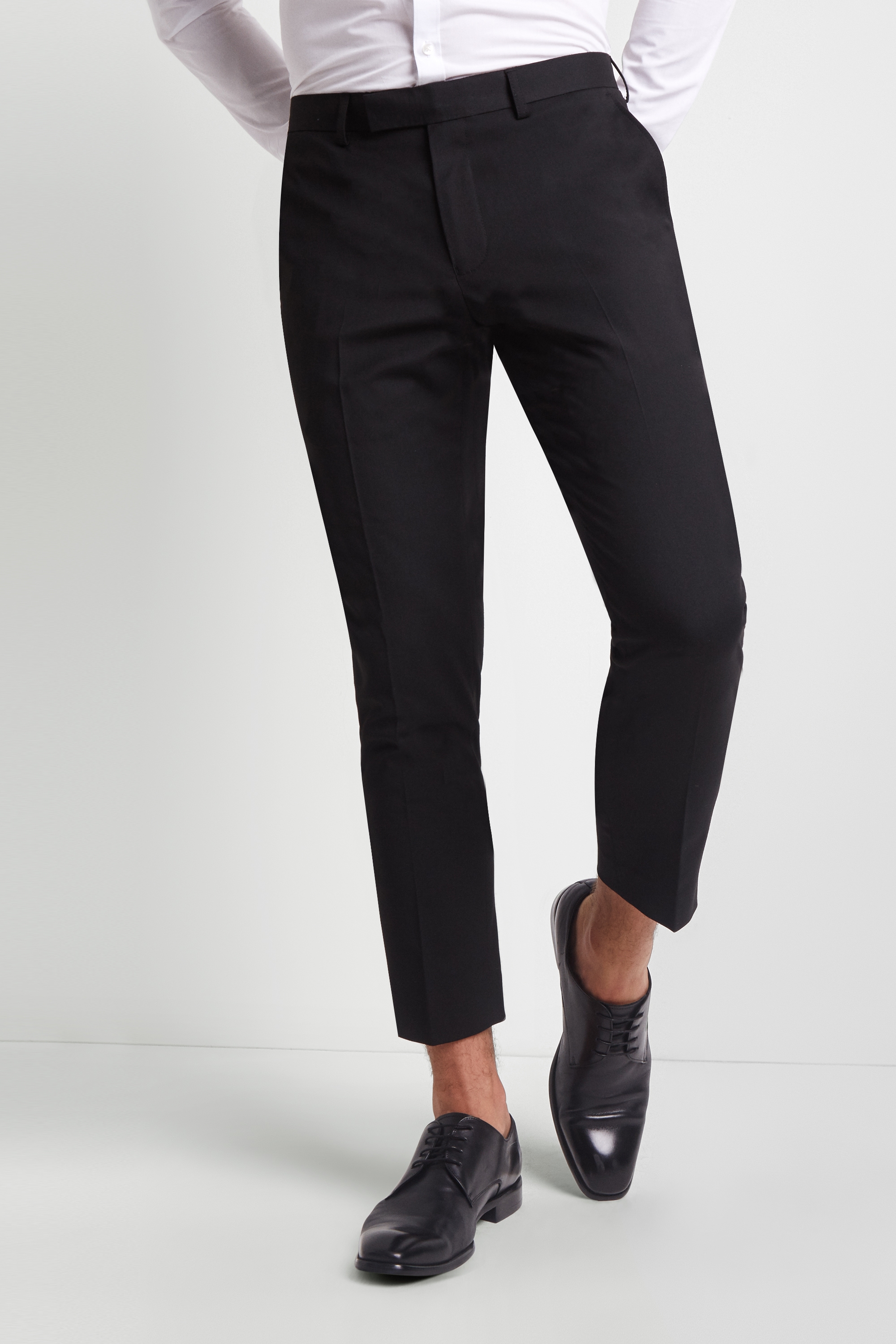 skinny fit cropped trousers