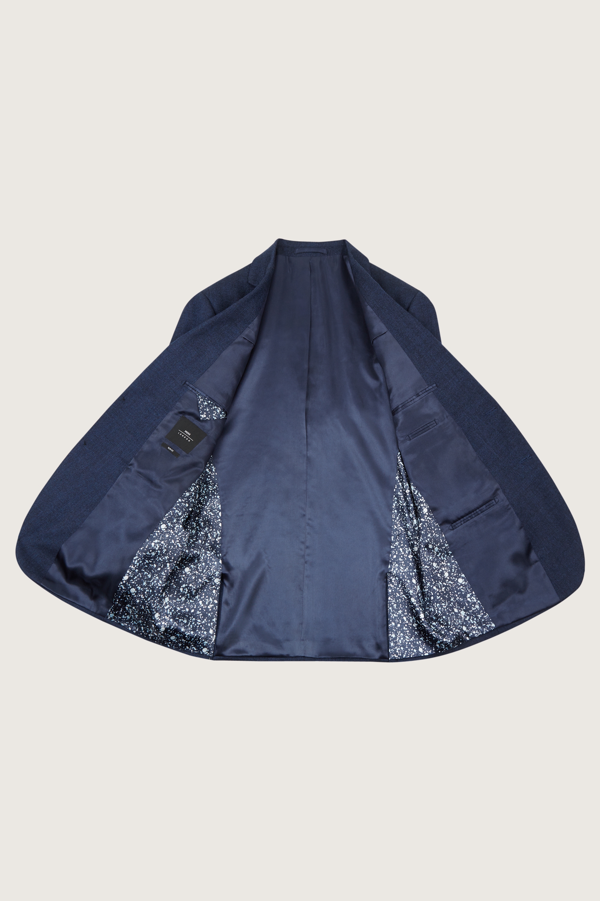 Slim Fit Blue Twisted Jacket | Buy Online at Moss