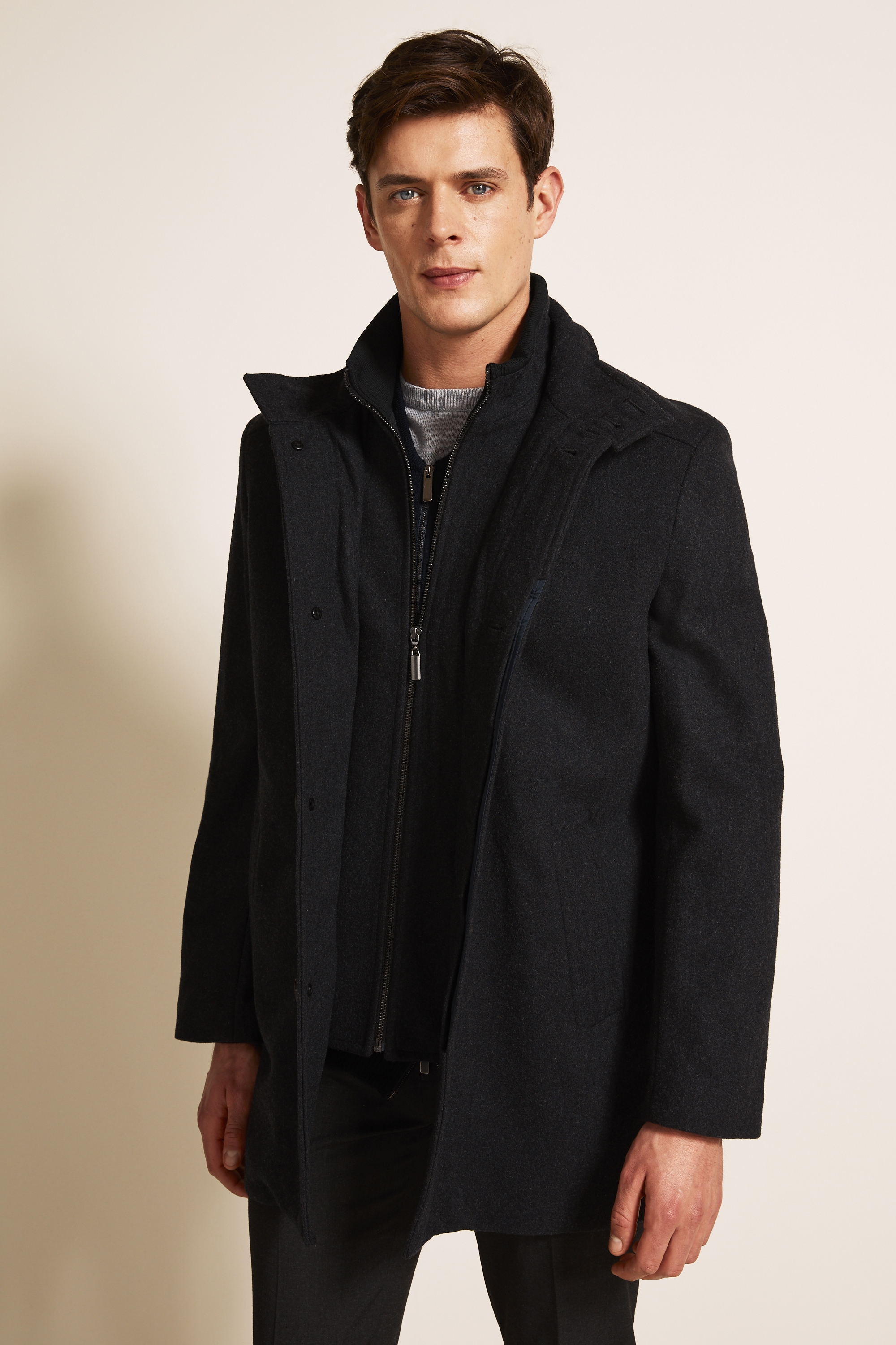 principles funnel neck coat