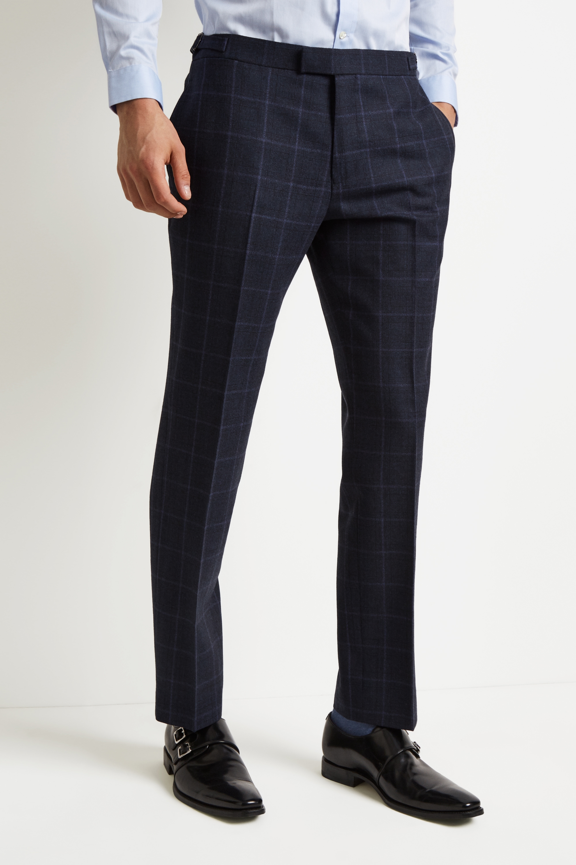 window pane blue jeans