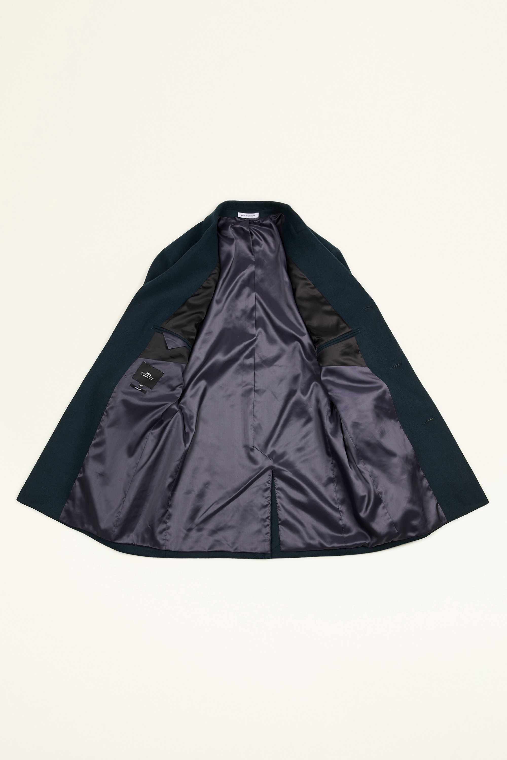 Slim Fit Teal Overcoat
