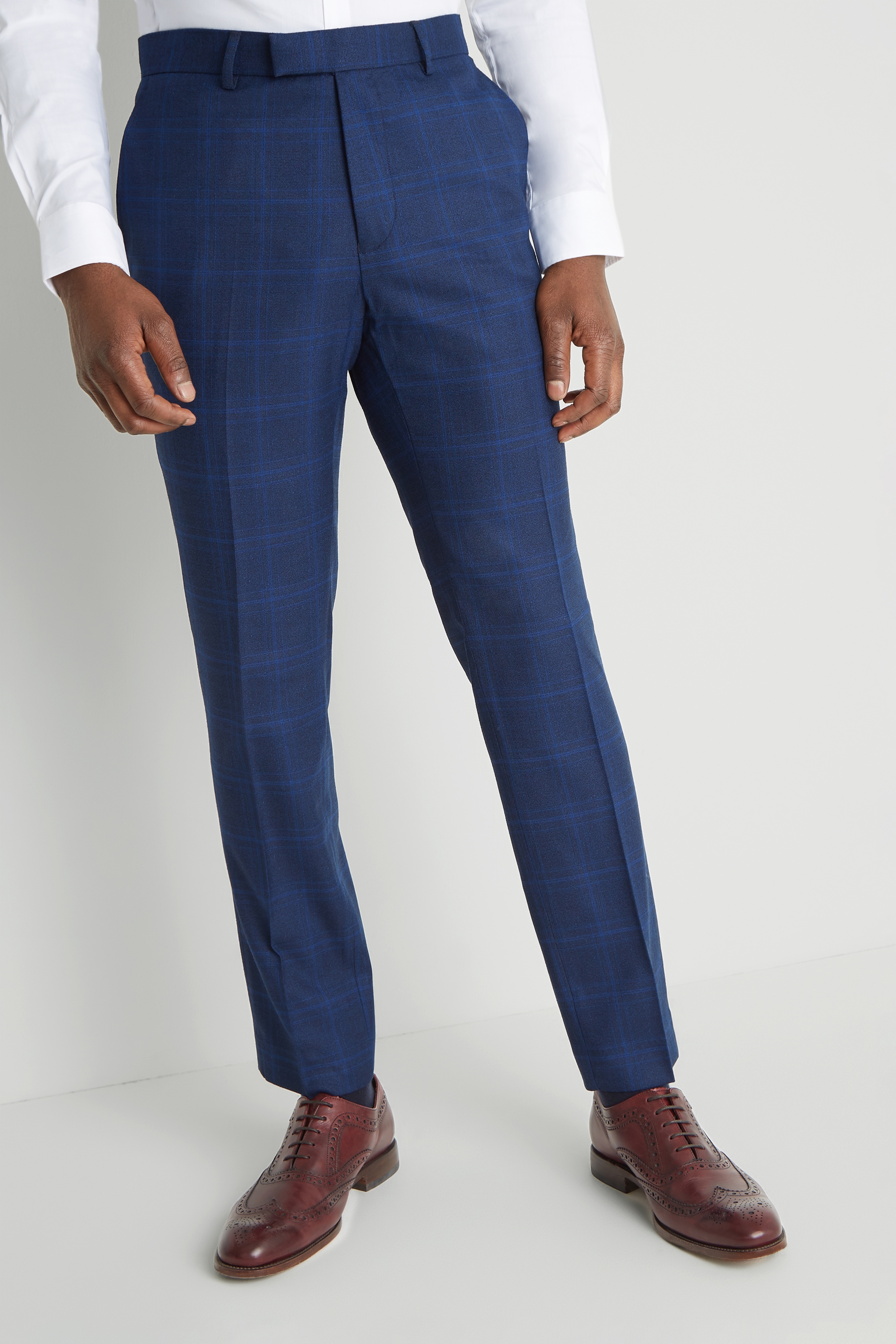 blue pant formal