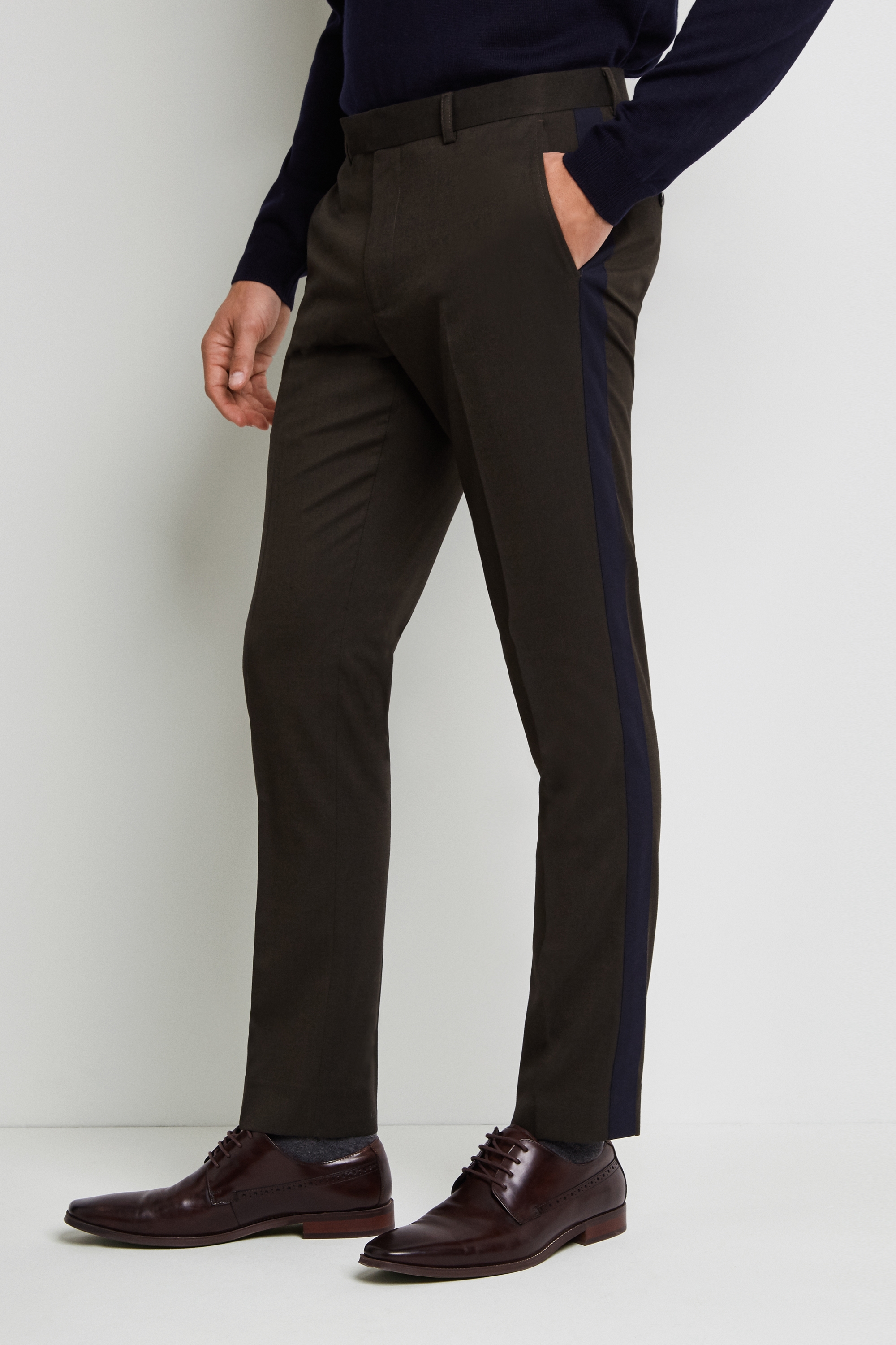 skinny khaki trousers