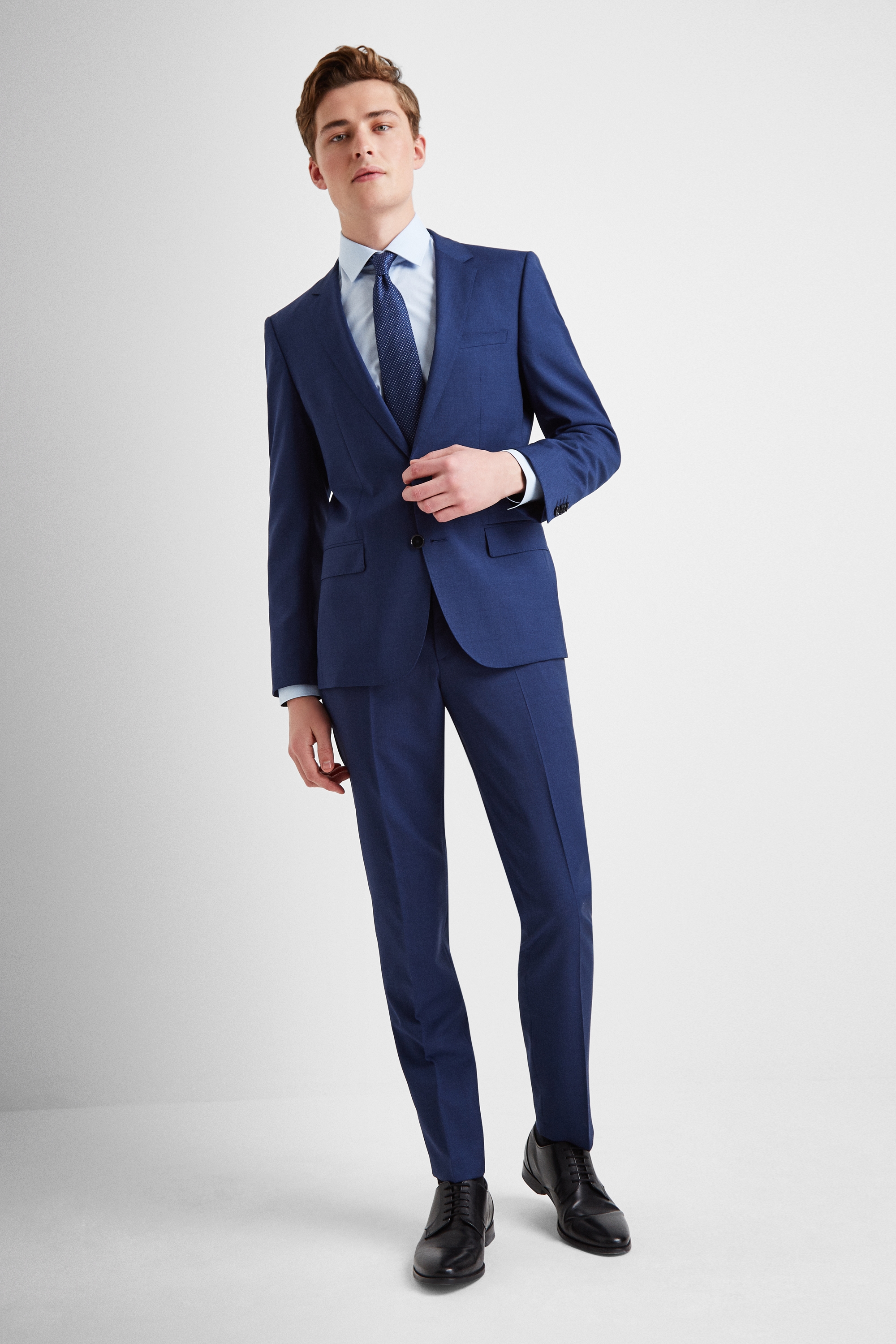 hugo boss blue suit