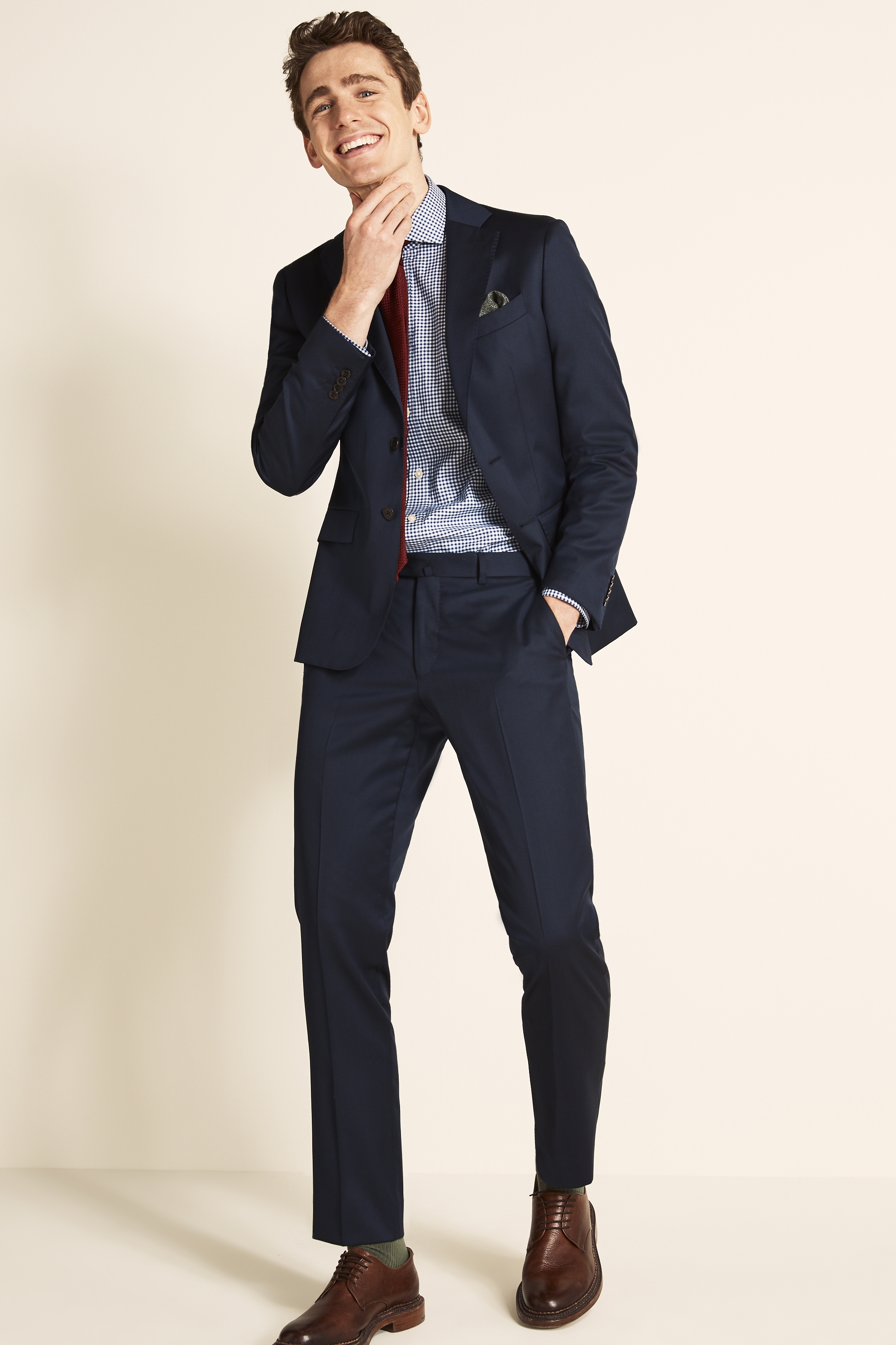 Savoy Taylors Guild Tailored Fit Navy Twill Jacket