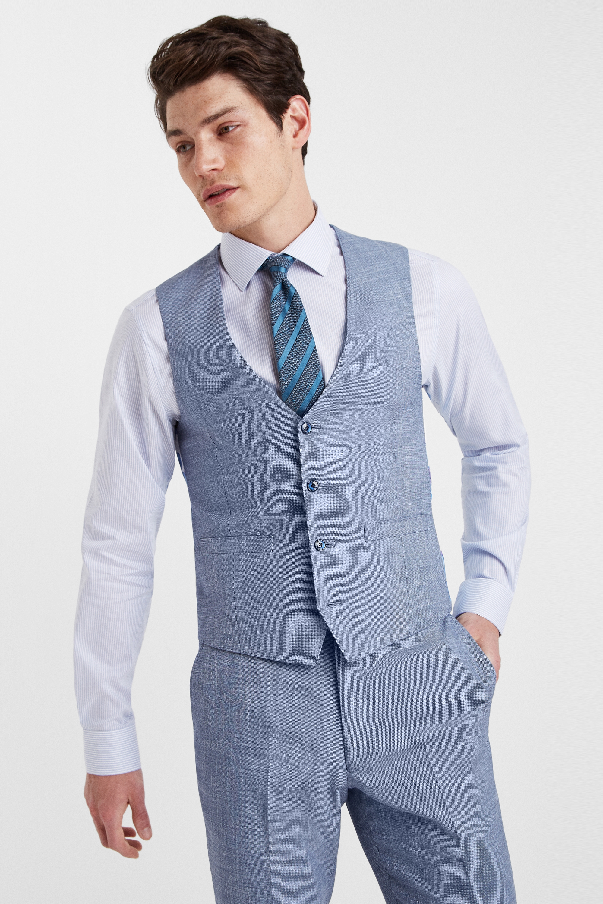 waistcoat light blue