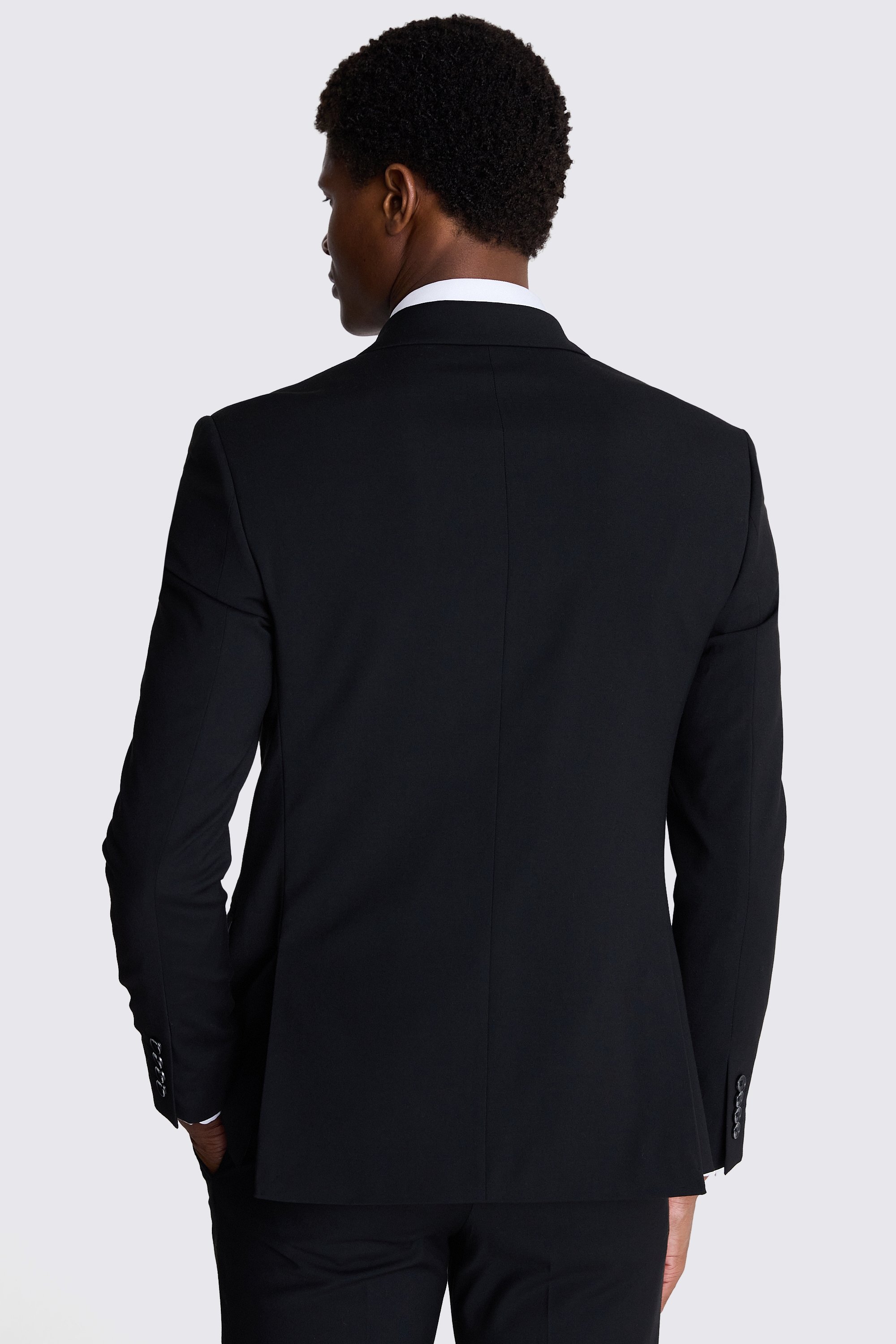 Slim Fit Black Stretch Jacket | Buy Online at Moss