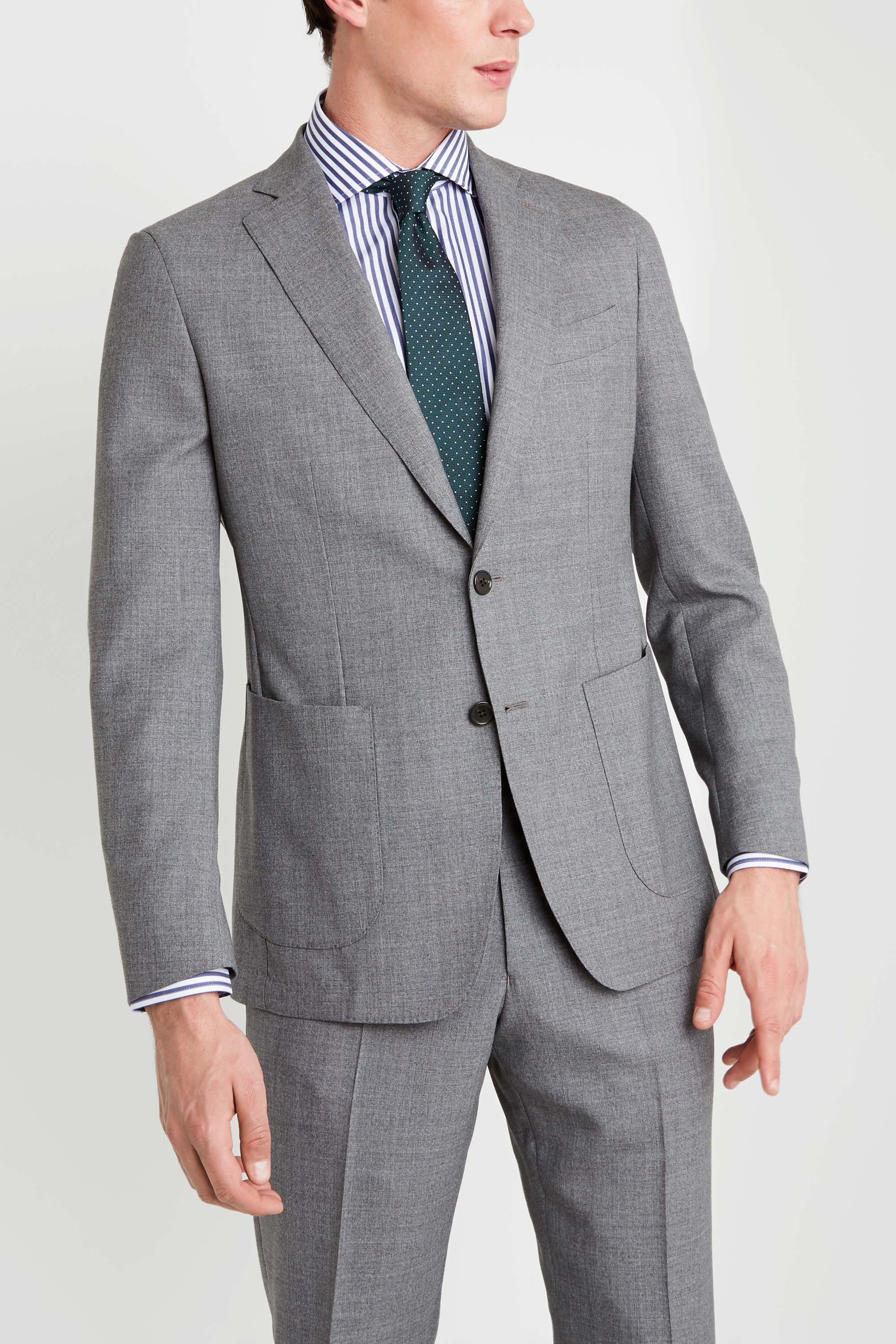 Savoy Taylors Guild Tailored Fit Grey Jacket