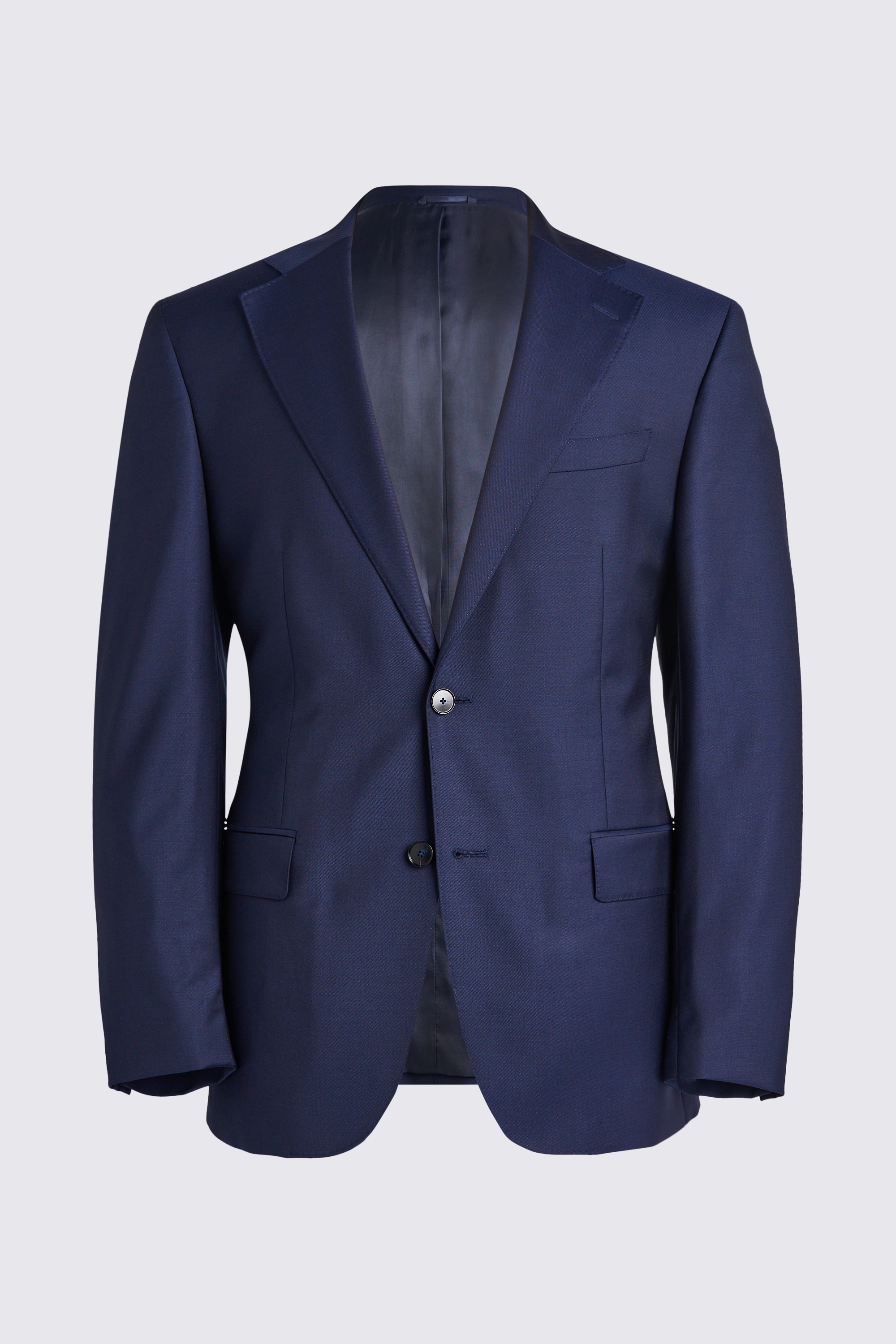 Italian Tailored Fit Navy Twill Jacket | Buy Online at Moss