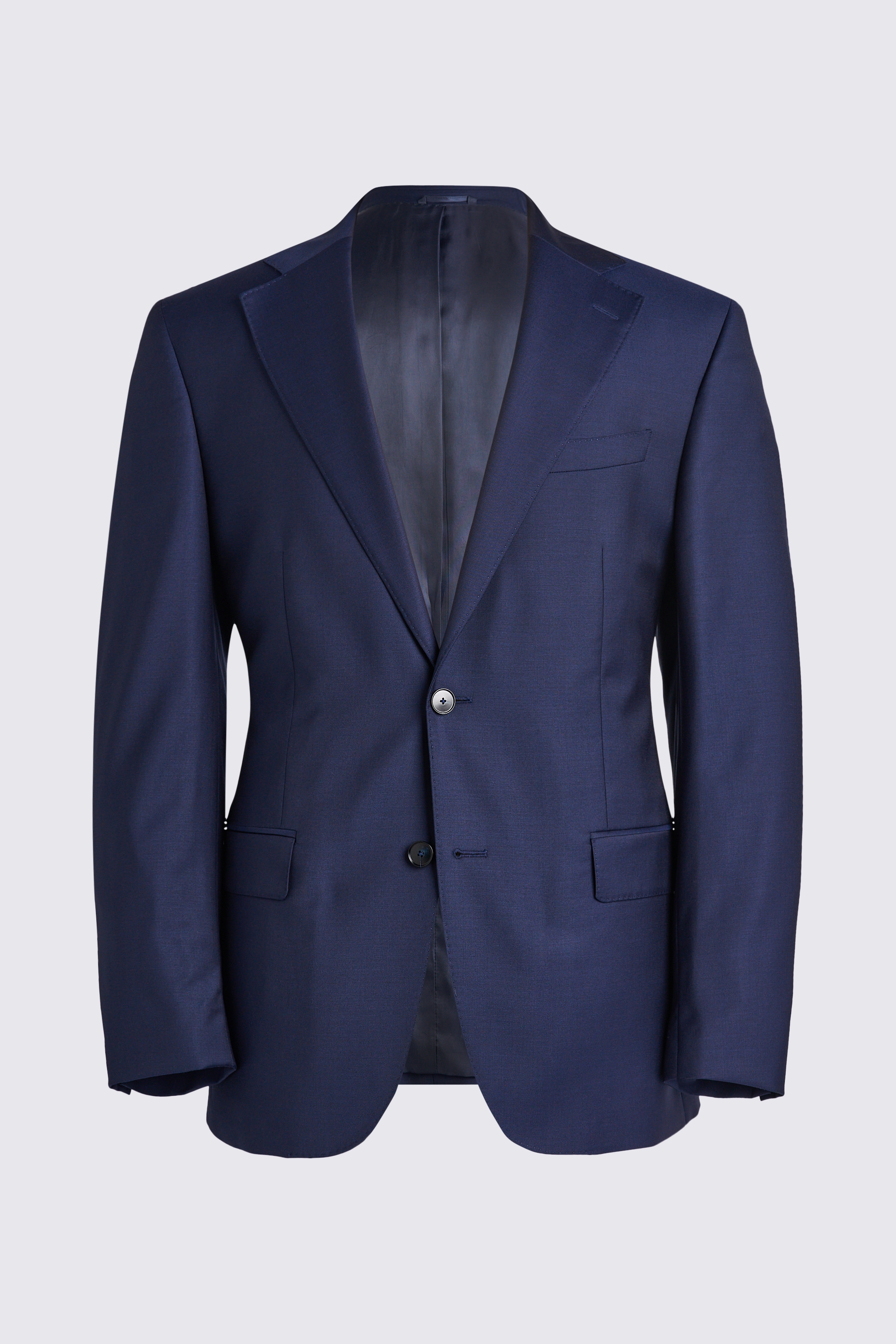 Italian Tailored Fit Navy Twill Jacket