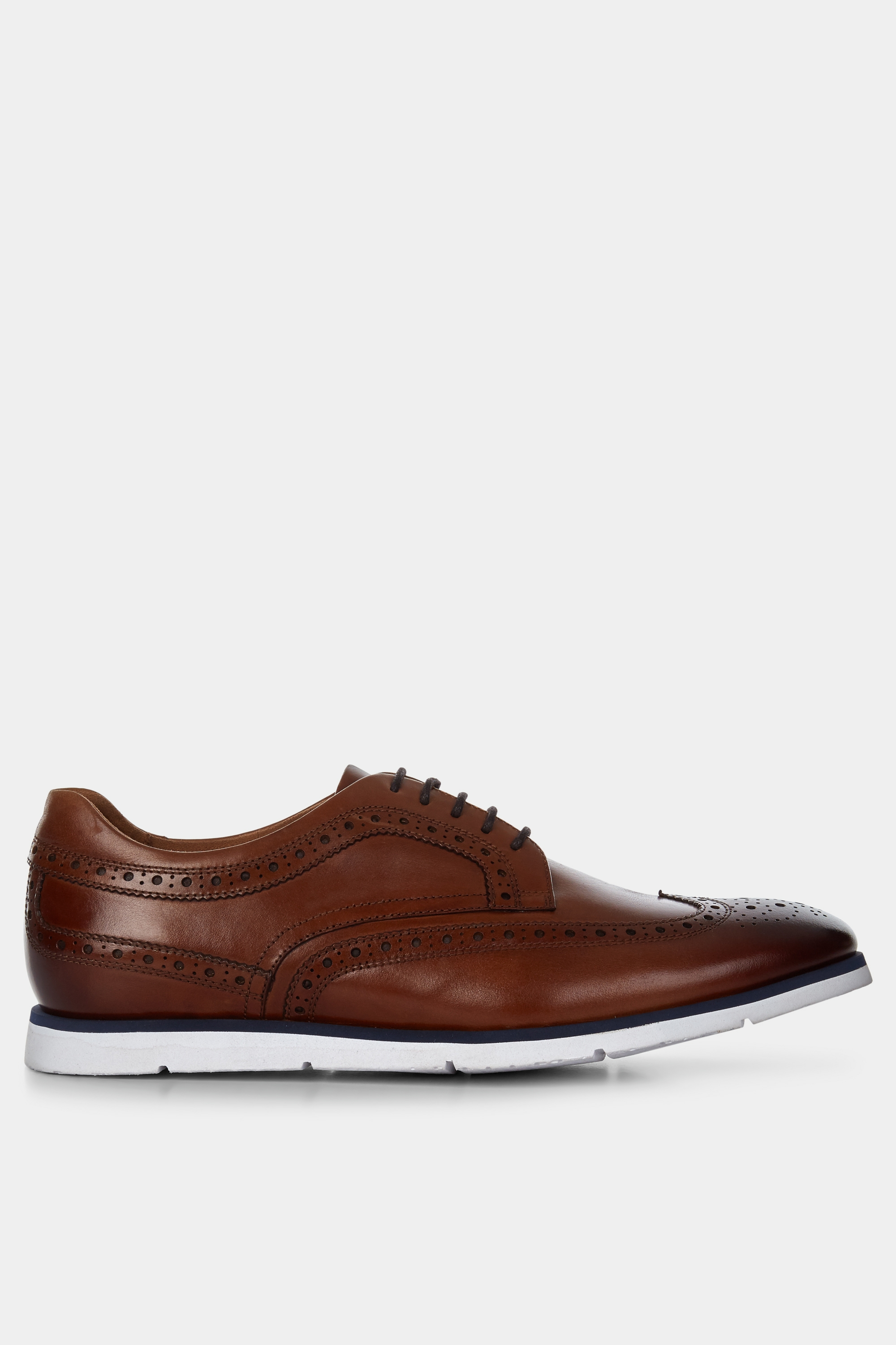 black brogues with white sole