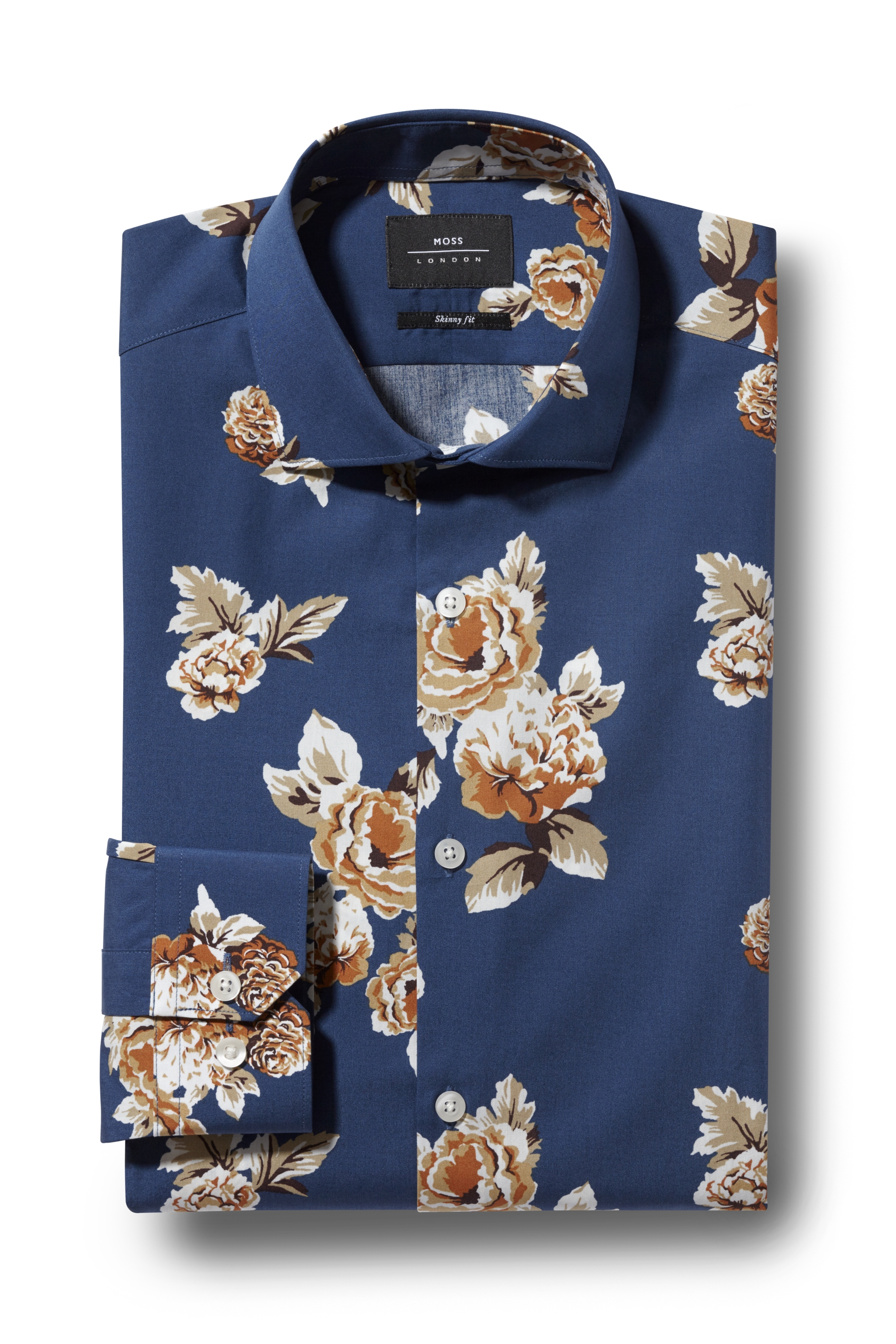 moss bros skinny fit shirt