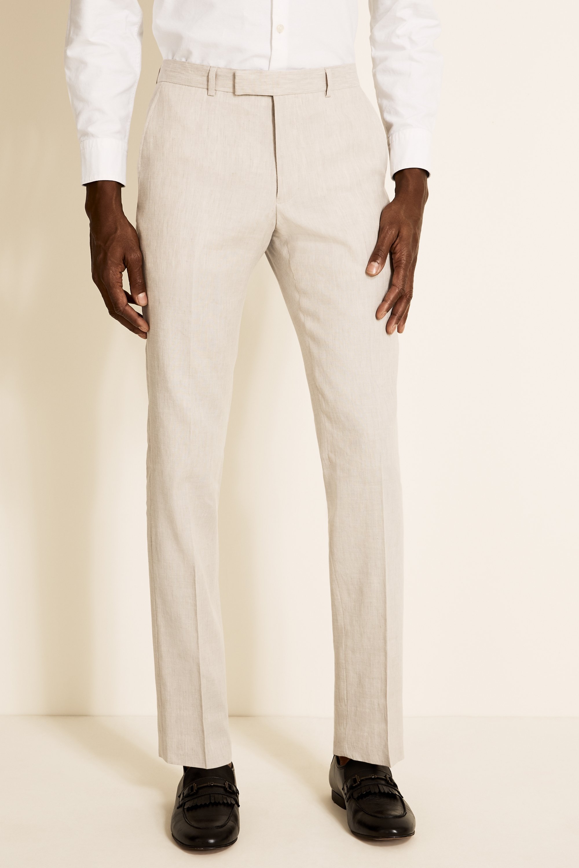 Gina Tricot DENISE TROUSERS - Trousers - lt linen beige/beige -  Zalando.co.uk