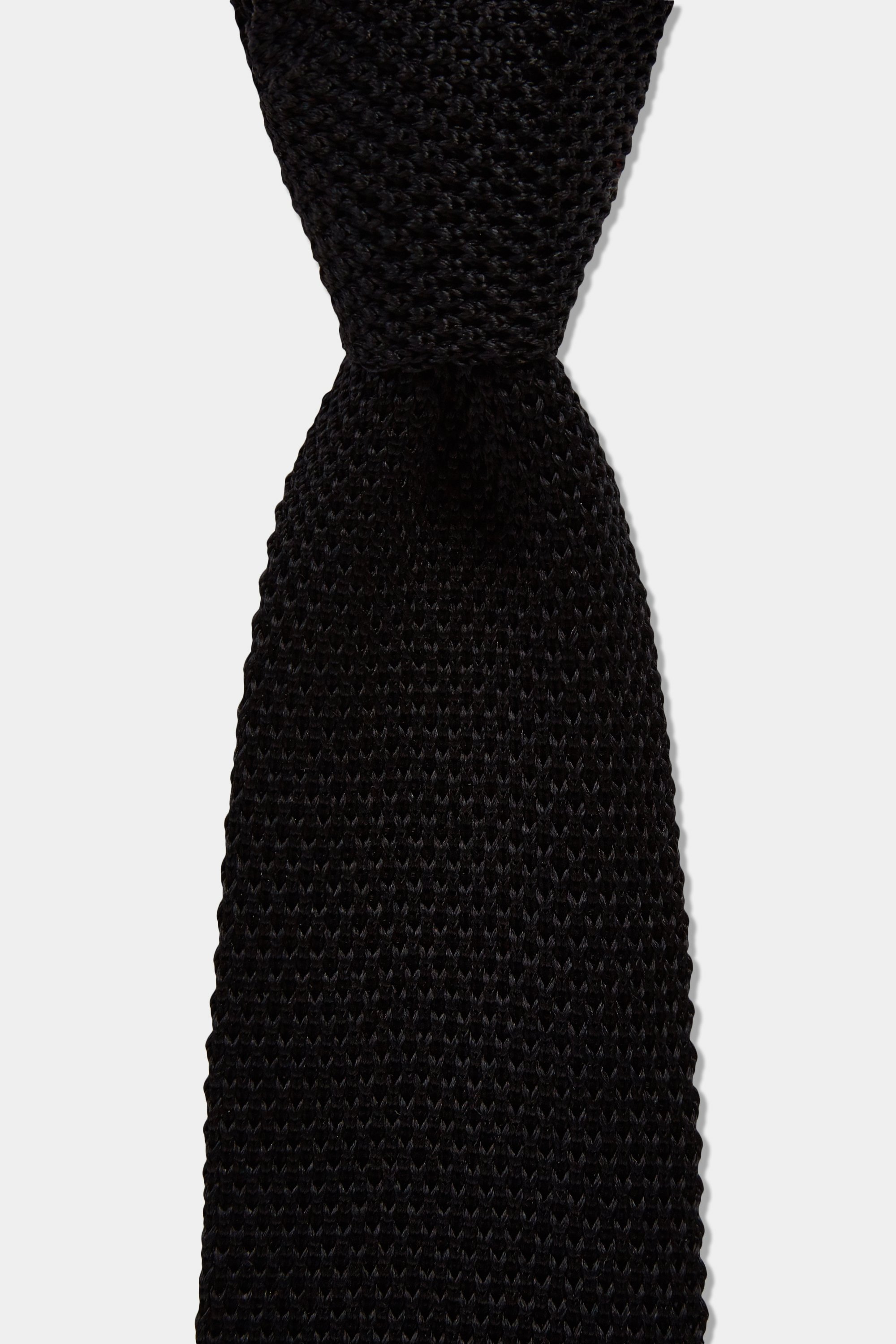 Black Knitted Silk Tie Buy Online at Moss