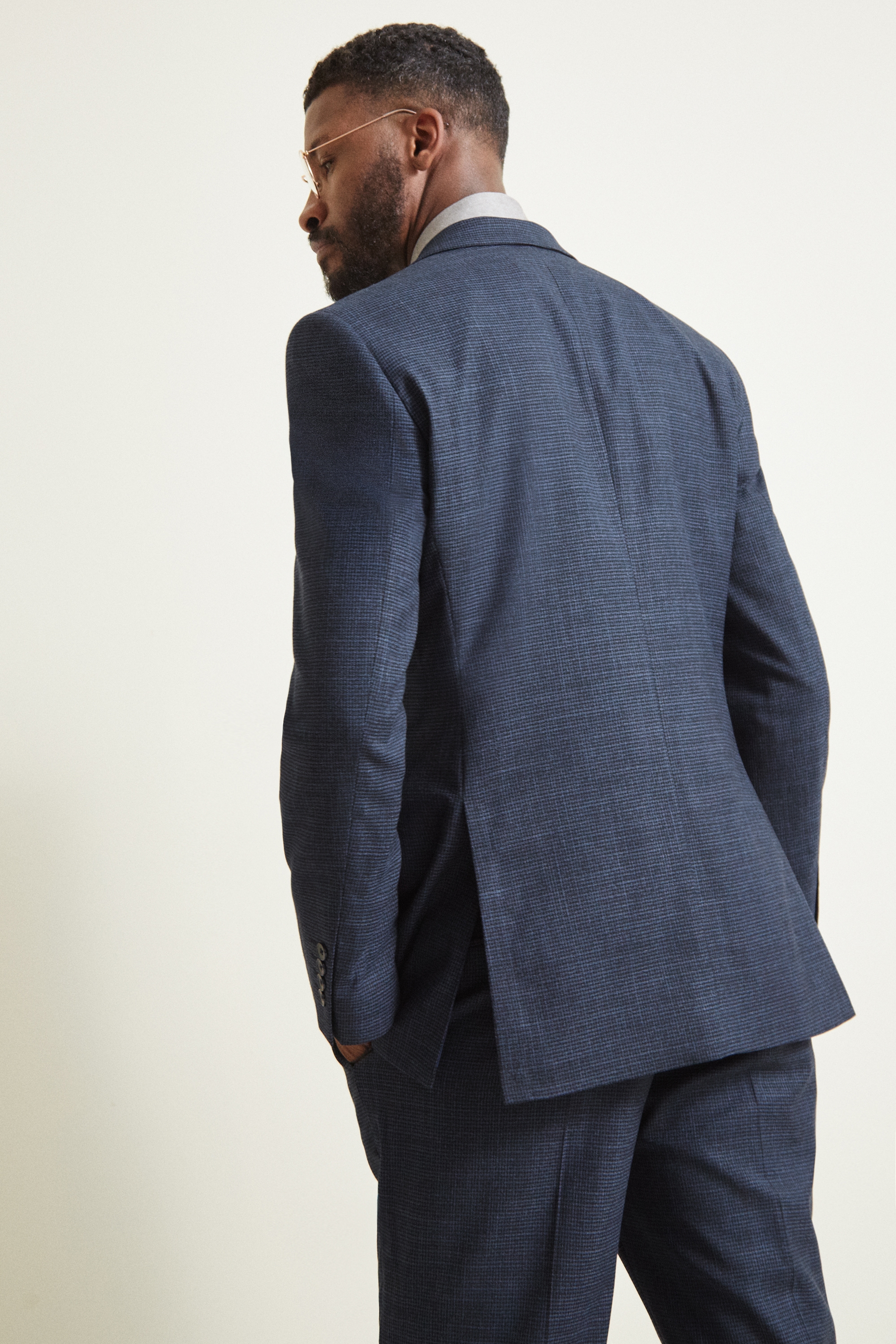 moss bros puppytooth suit