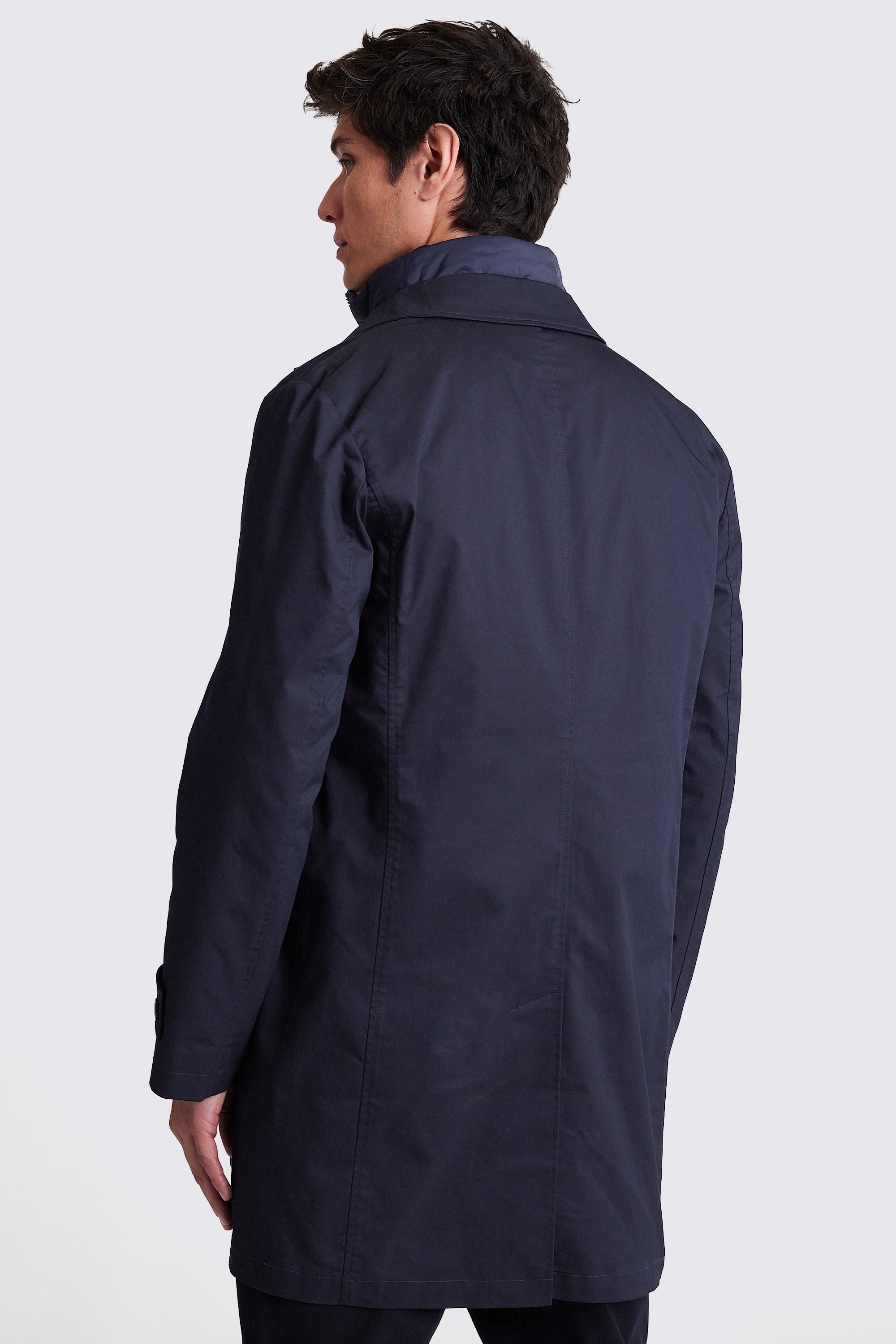 Navy Raincoat