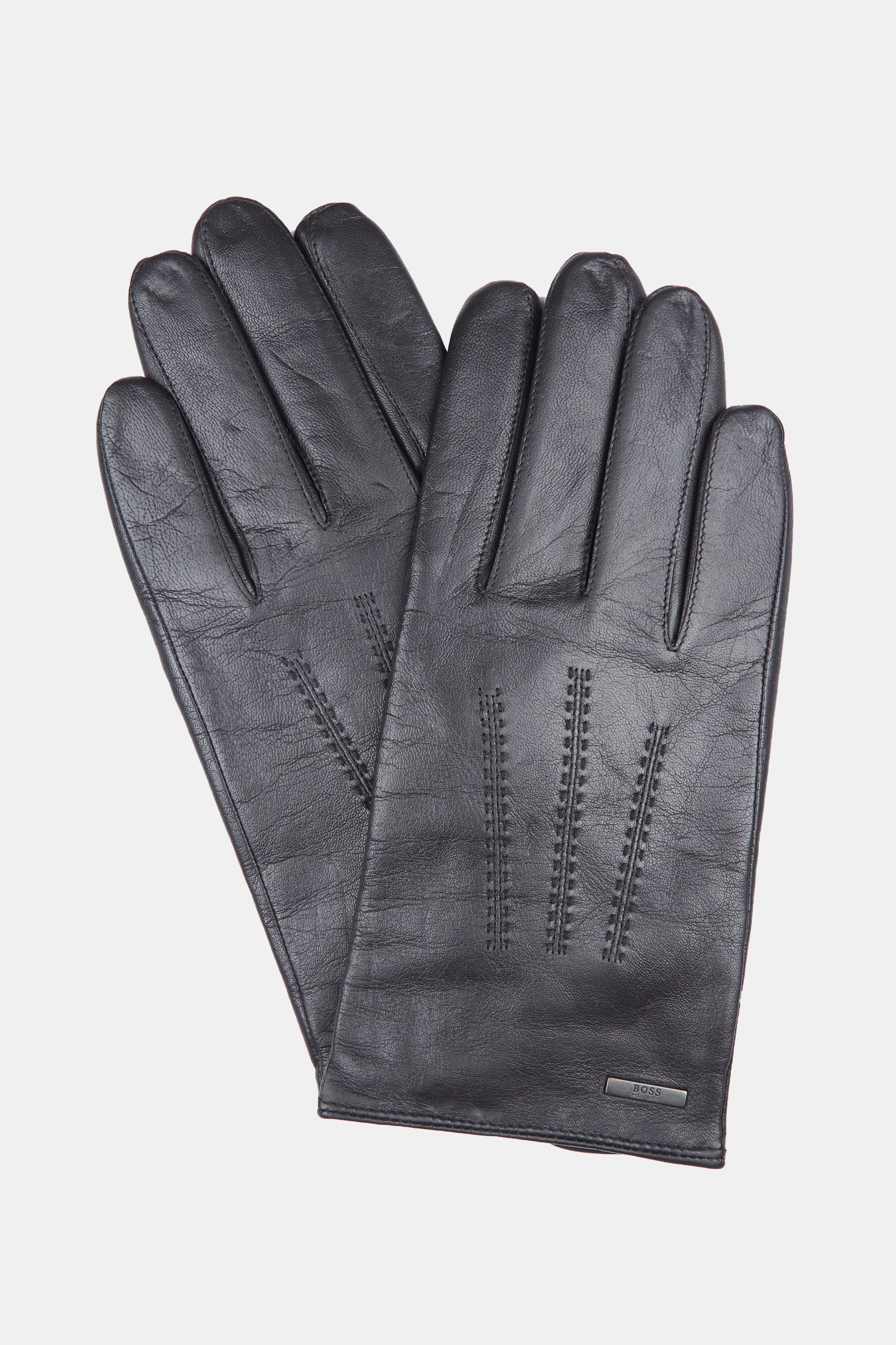 hugo boss leather gloves