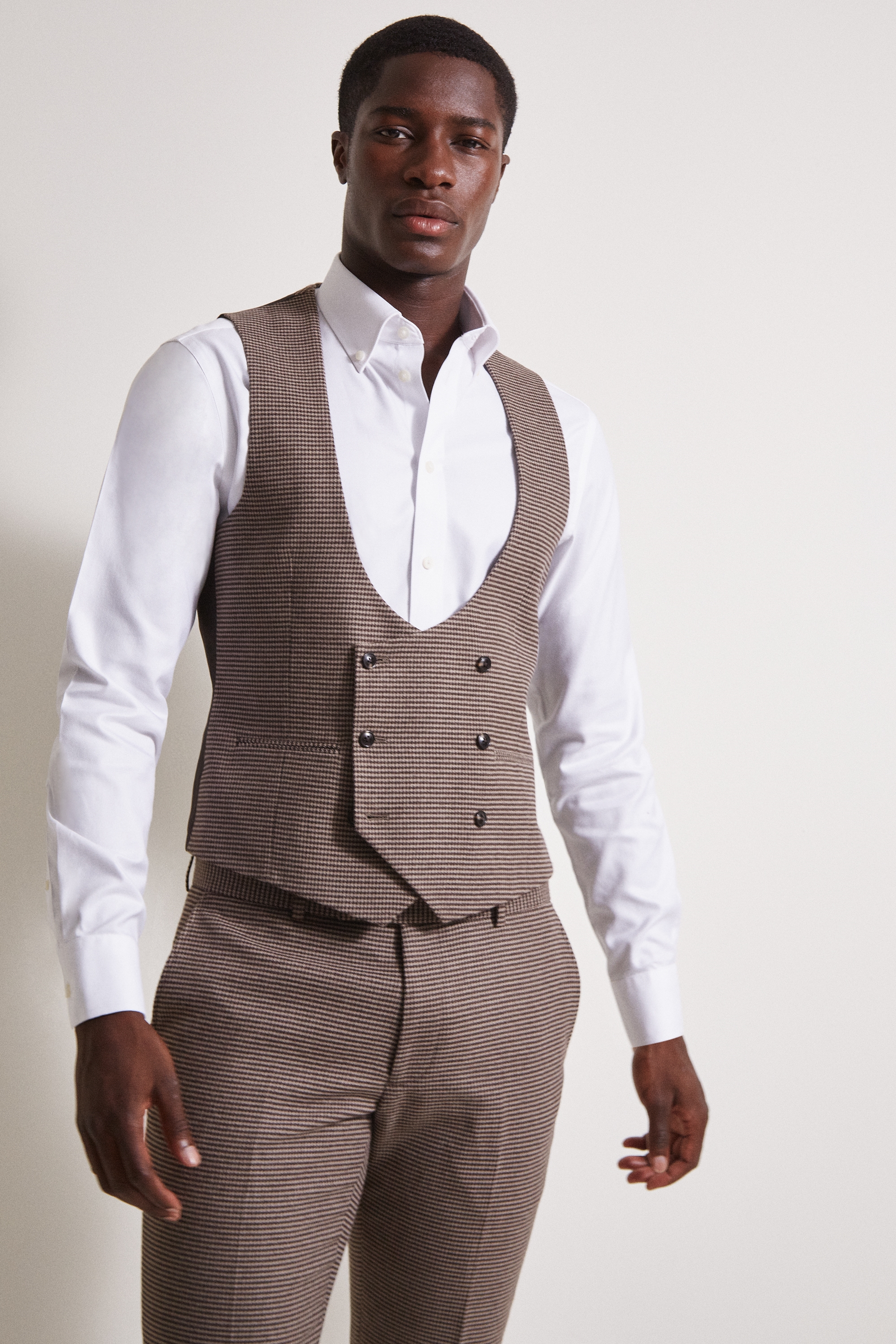 moss bros double breasted waistcoat