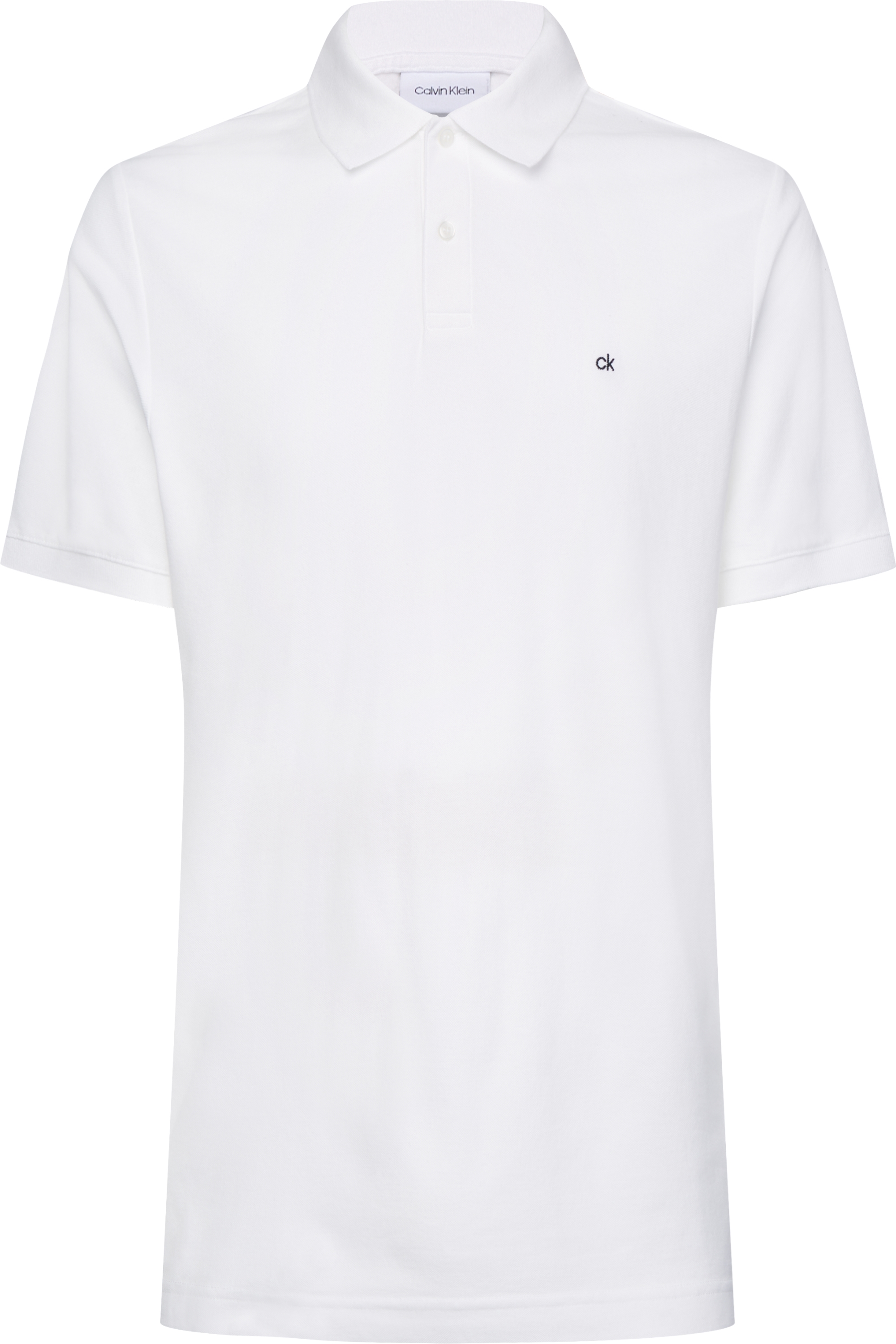 Calvin Klein White Pique Slim-Fit Polo Shirt