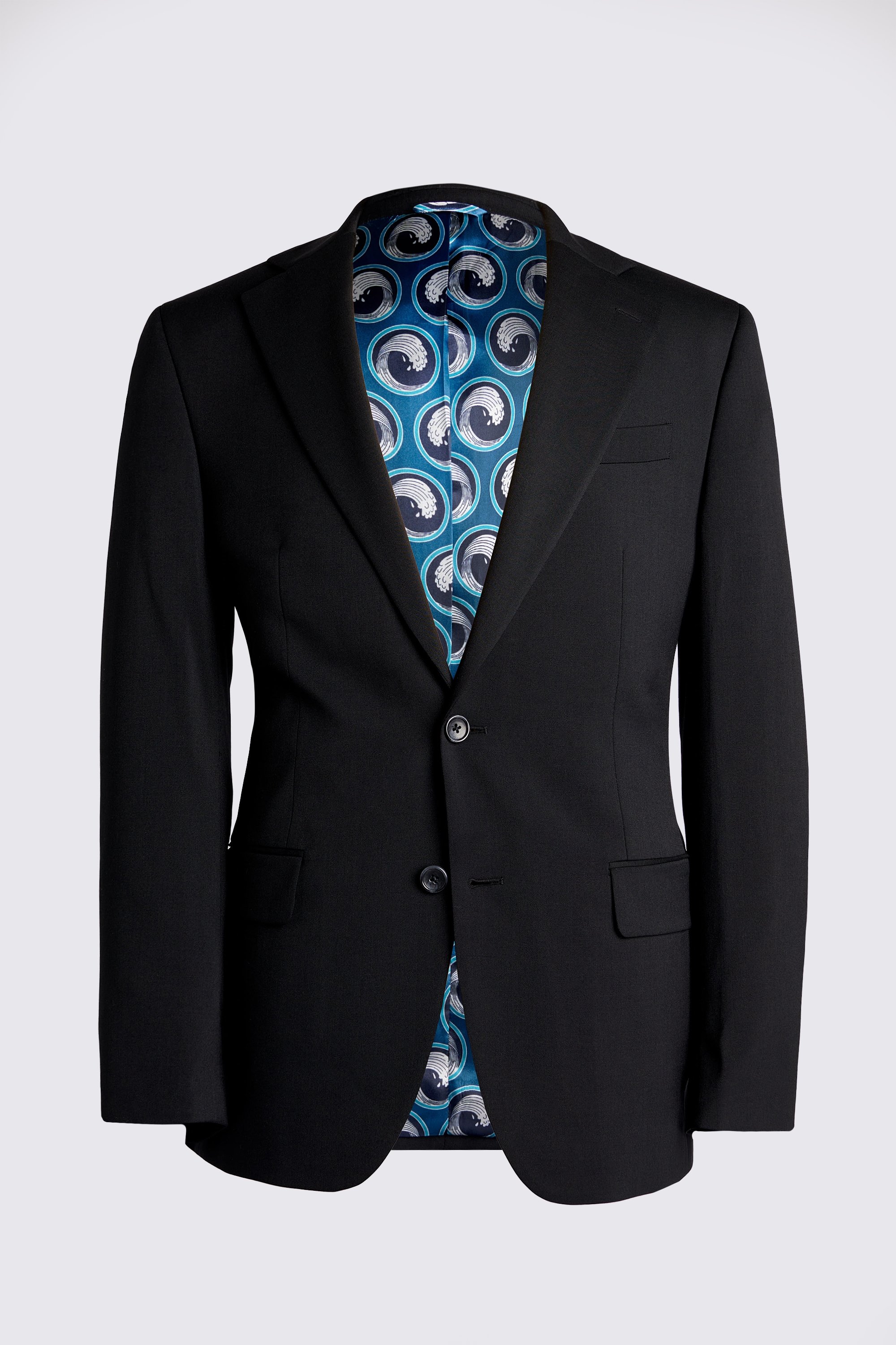 Ted Baker Tailored Fit Black Twill Jacket | Buy Online at Moss