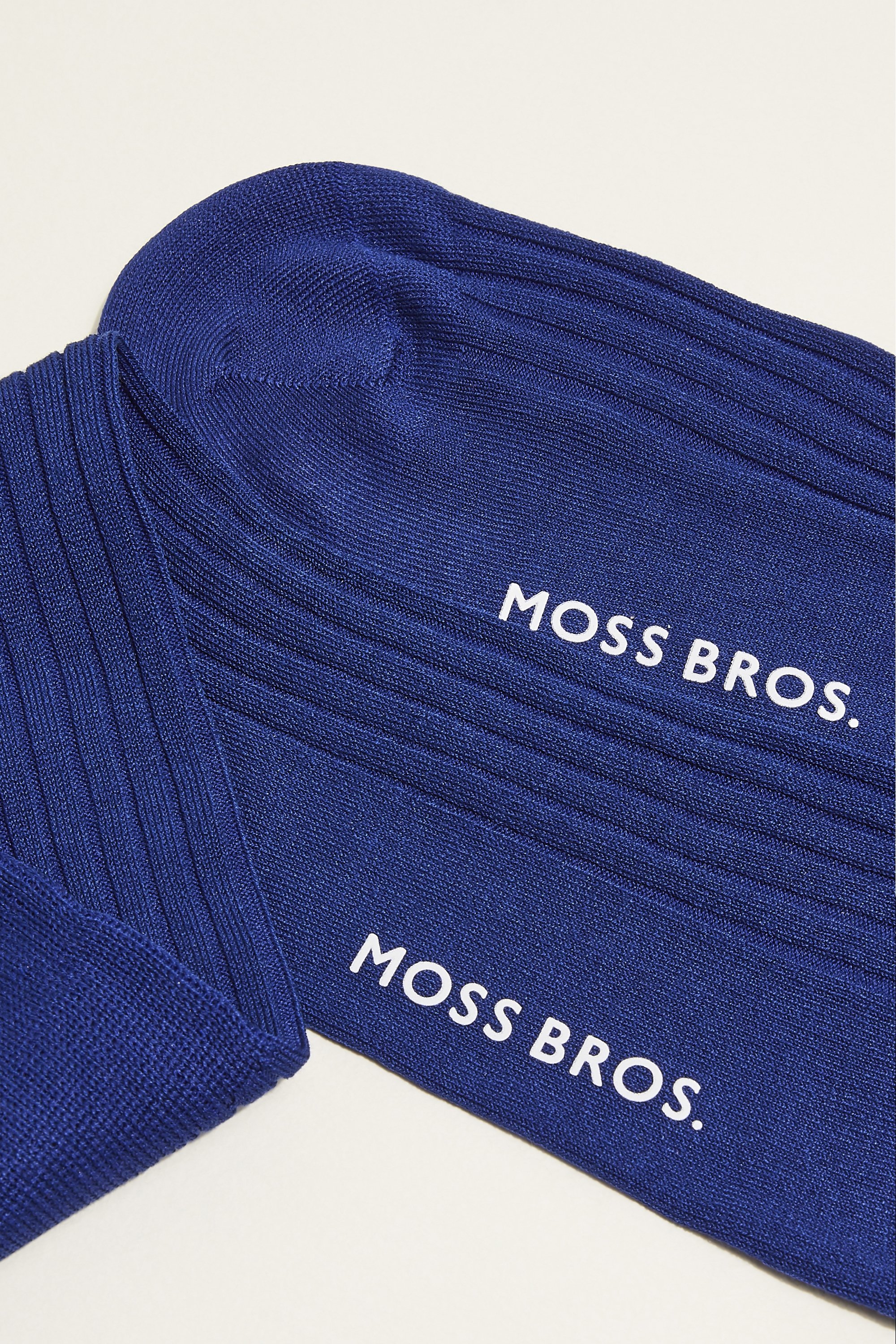 Royal Blue Fine Ribbed Sock