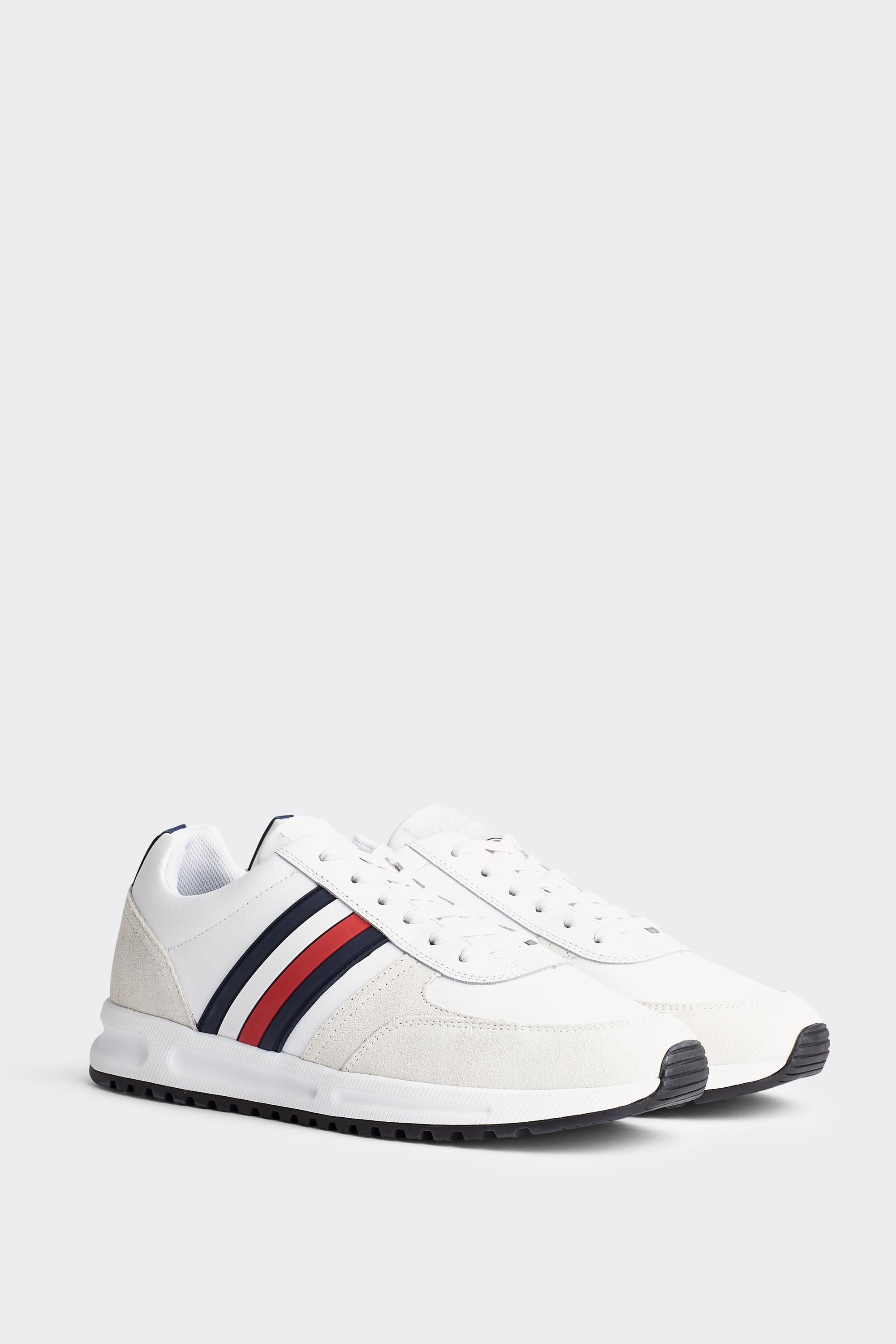 tommy hilfiger corporate leather trainers