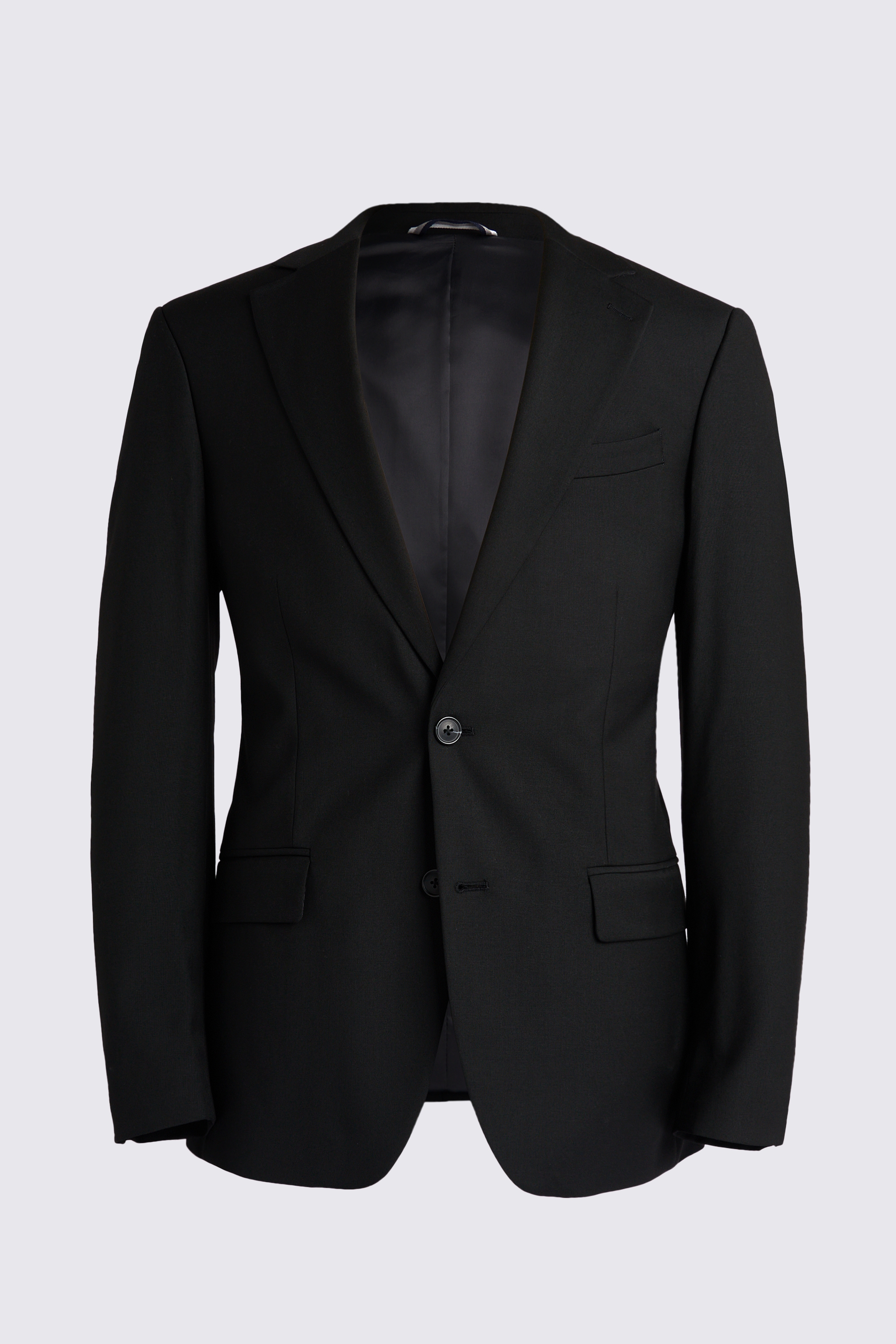 Tailored Fit Black Stretch Jacket