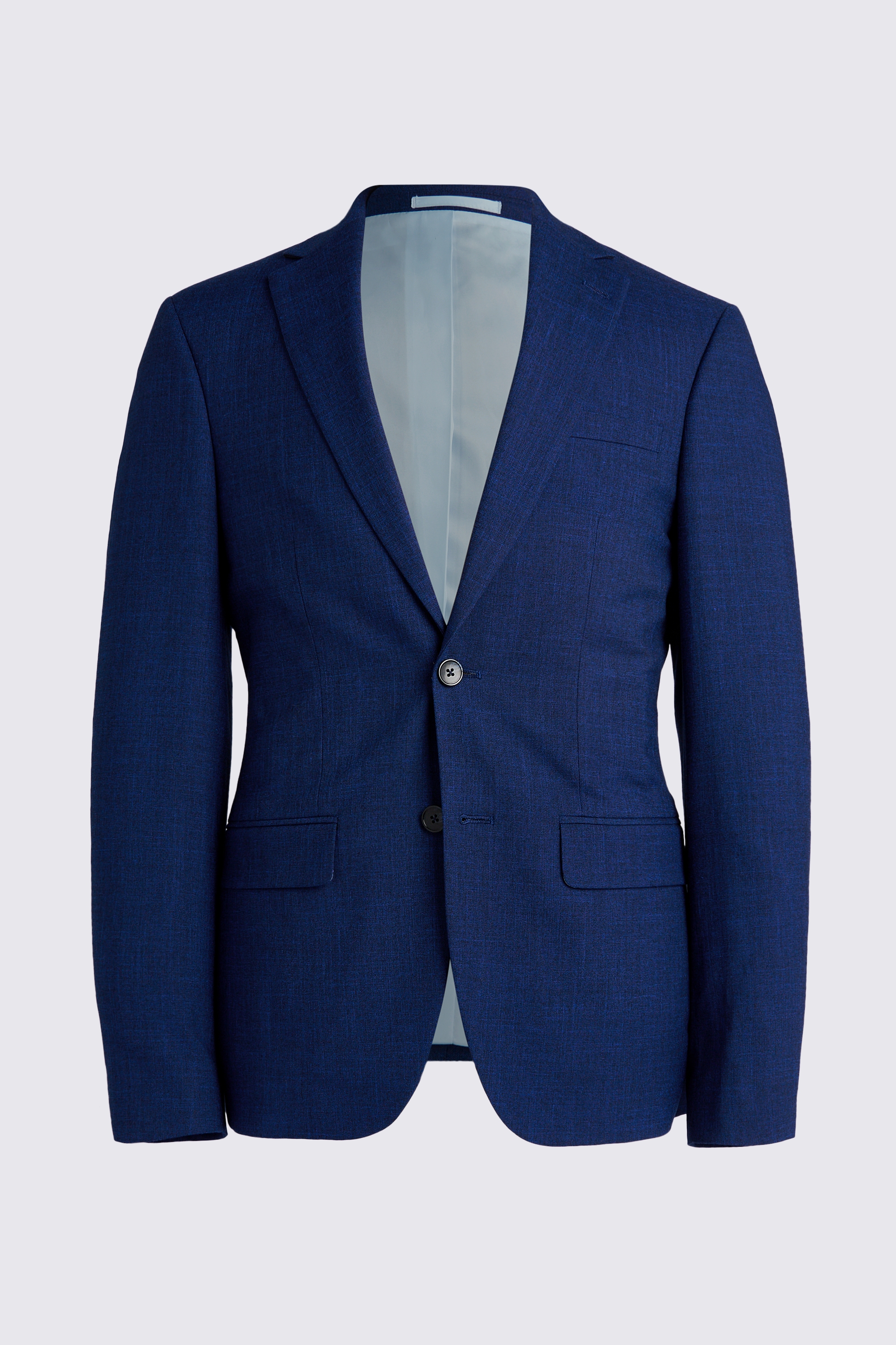 Slim Fit Blue Slub Suit