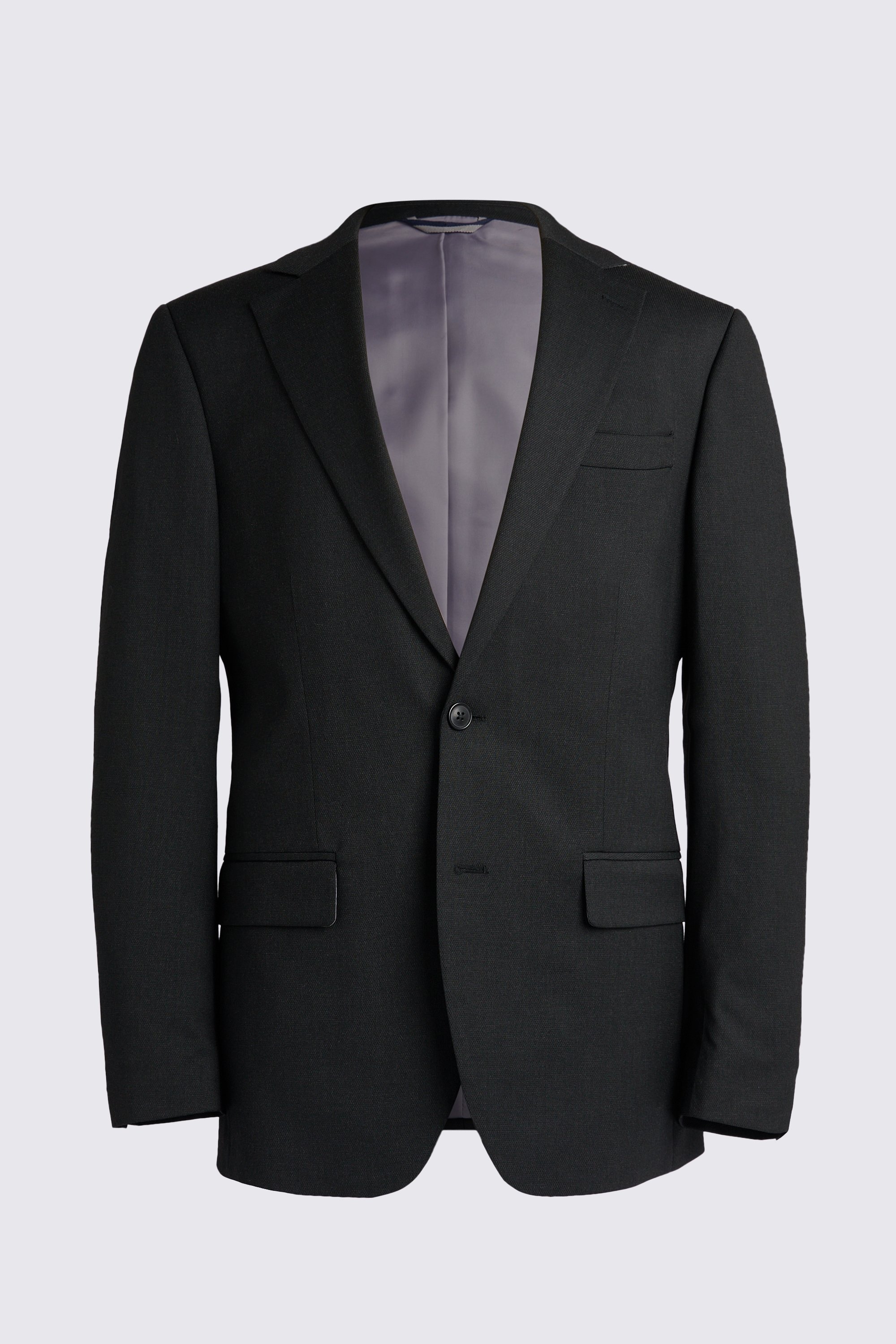 Regular Fit Charcoal Stretch Jacket
