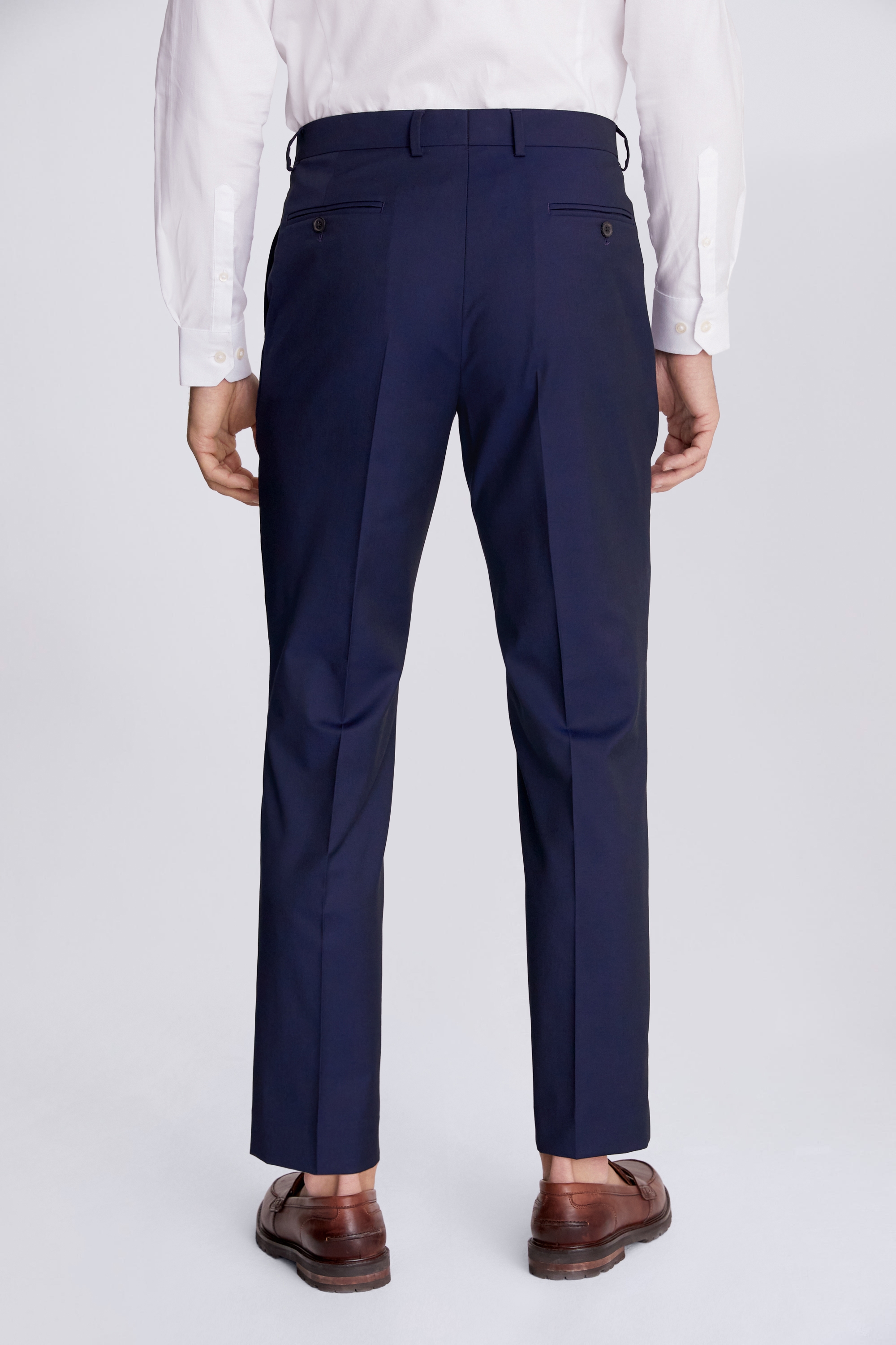 Regular Fit Ink Stretch Trousers | Buy Online at Moss