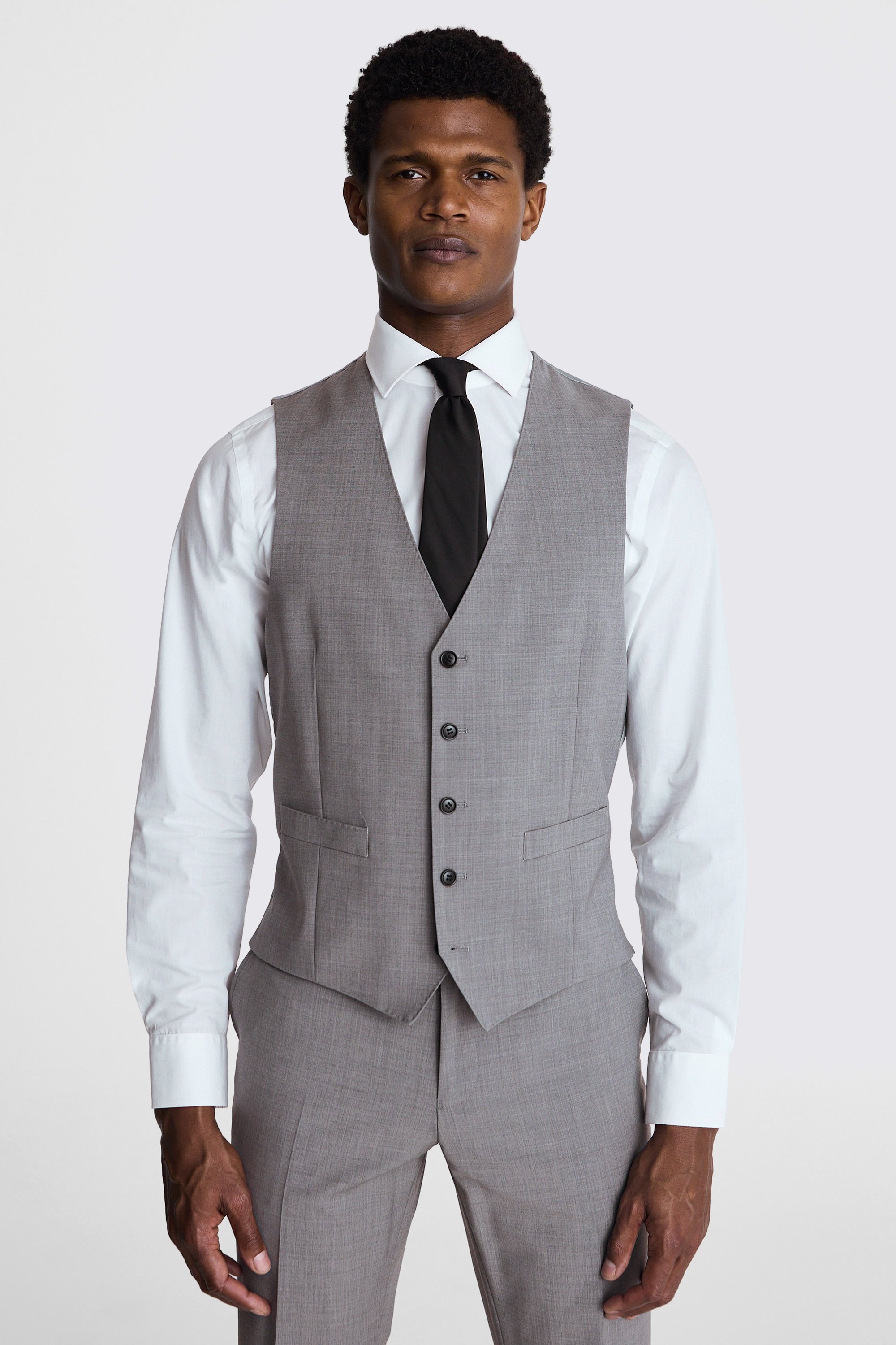 Custom Made light grey marl performance suit