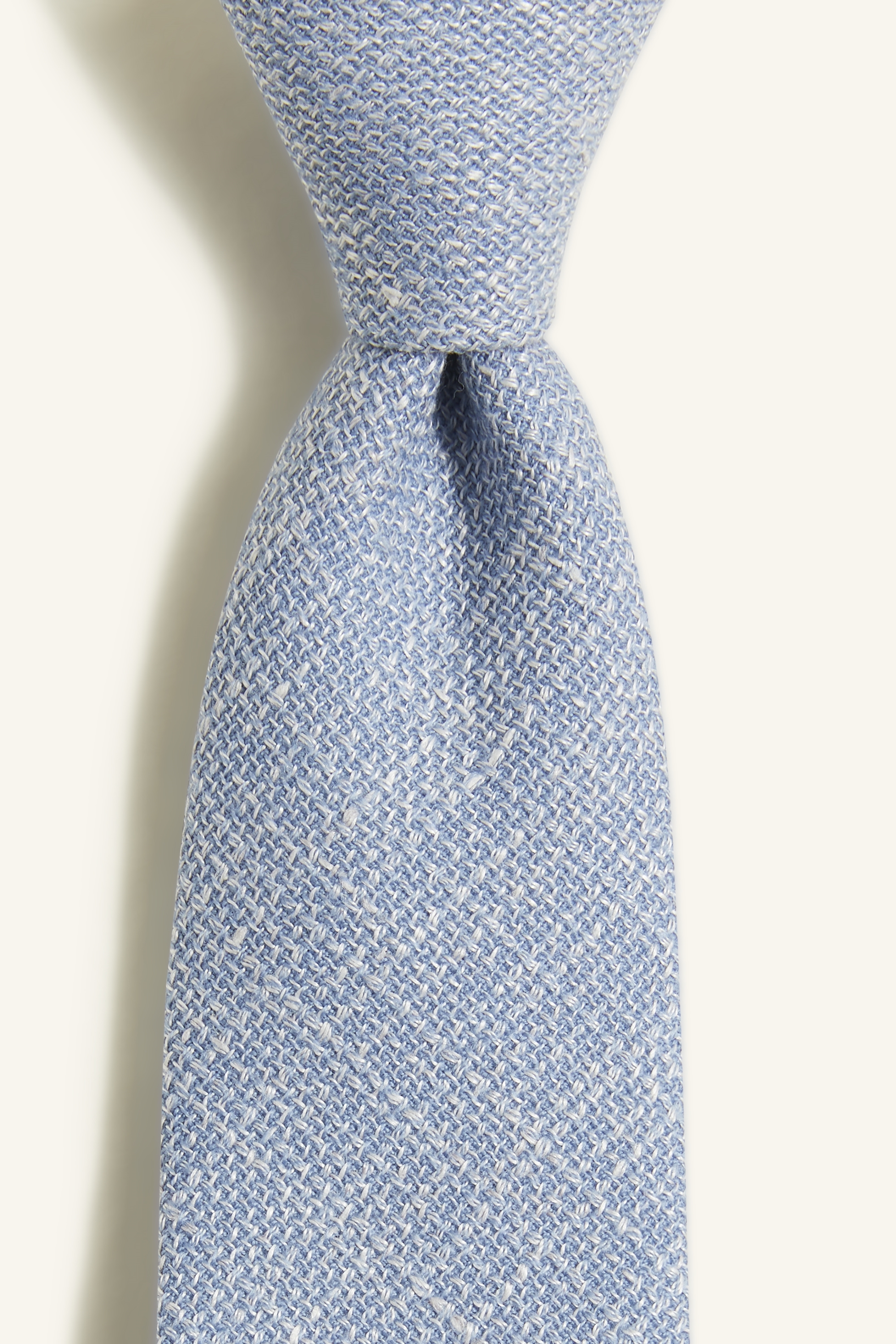 Vitale Barberis Canonico Sky Italian Wool Linen Textured Tie