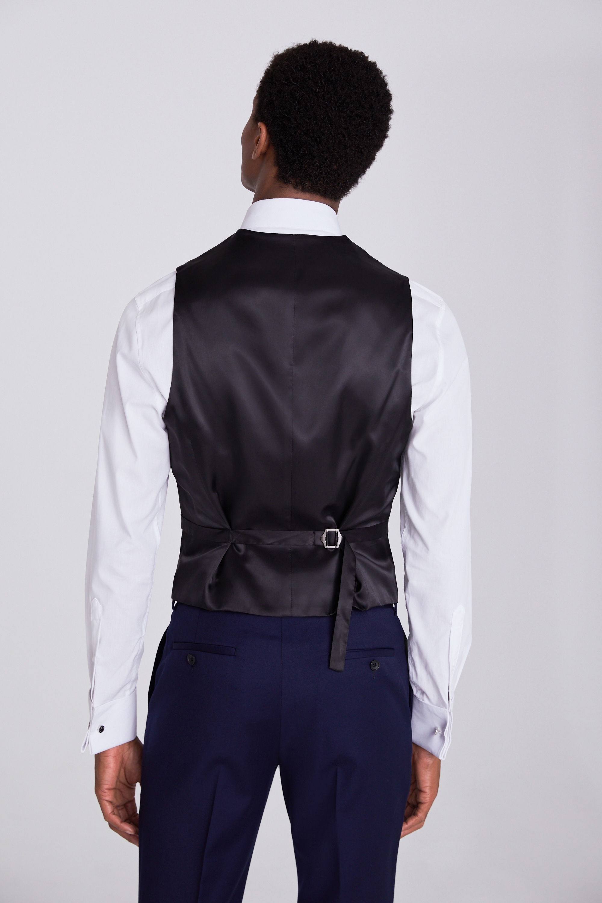 Tailored Fit Navy Twill Dress Waistcoat