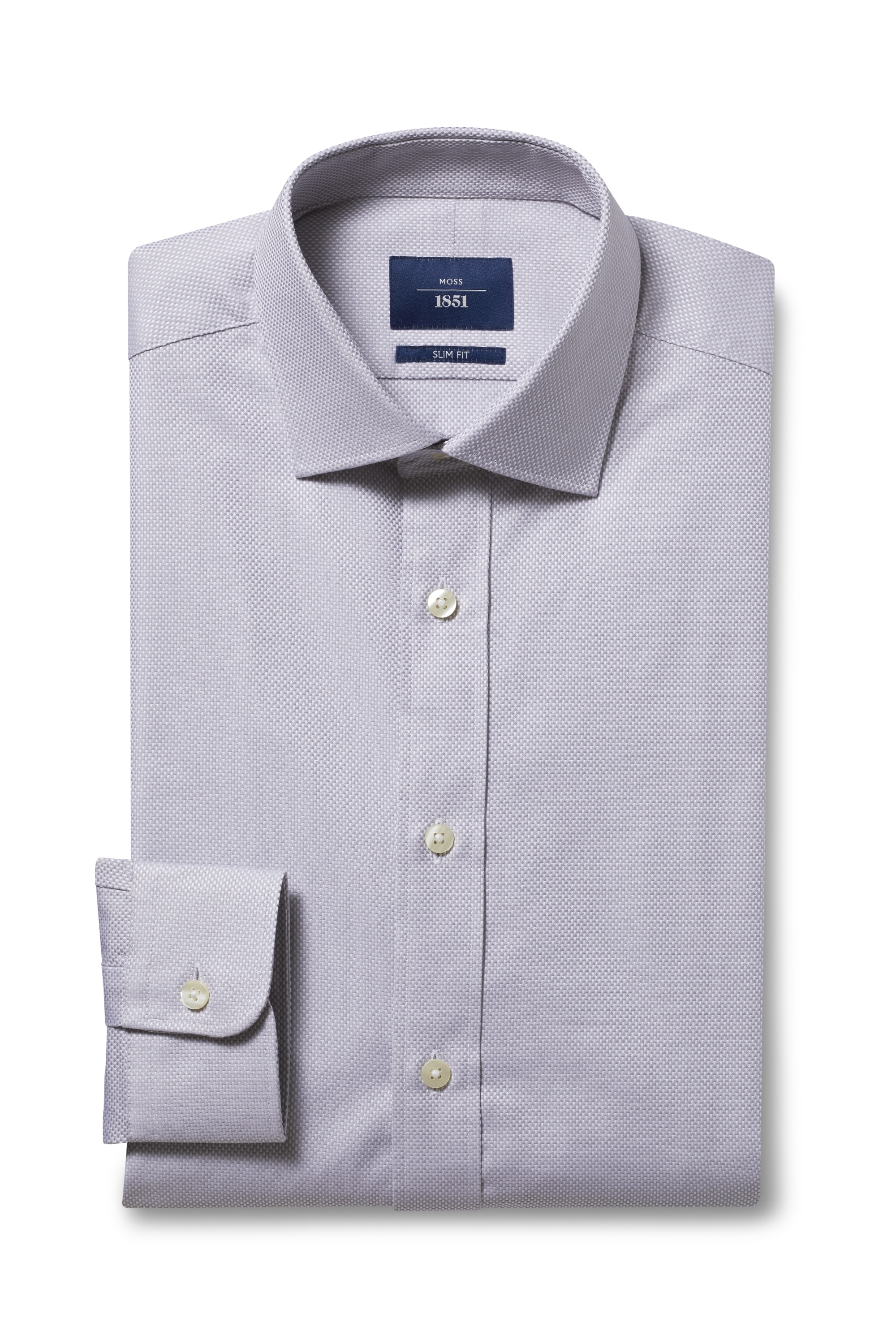 Slim Fit Grey Egyptian Cotton Shirt