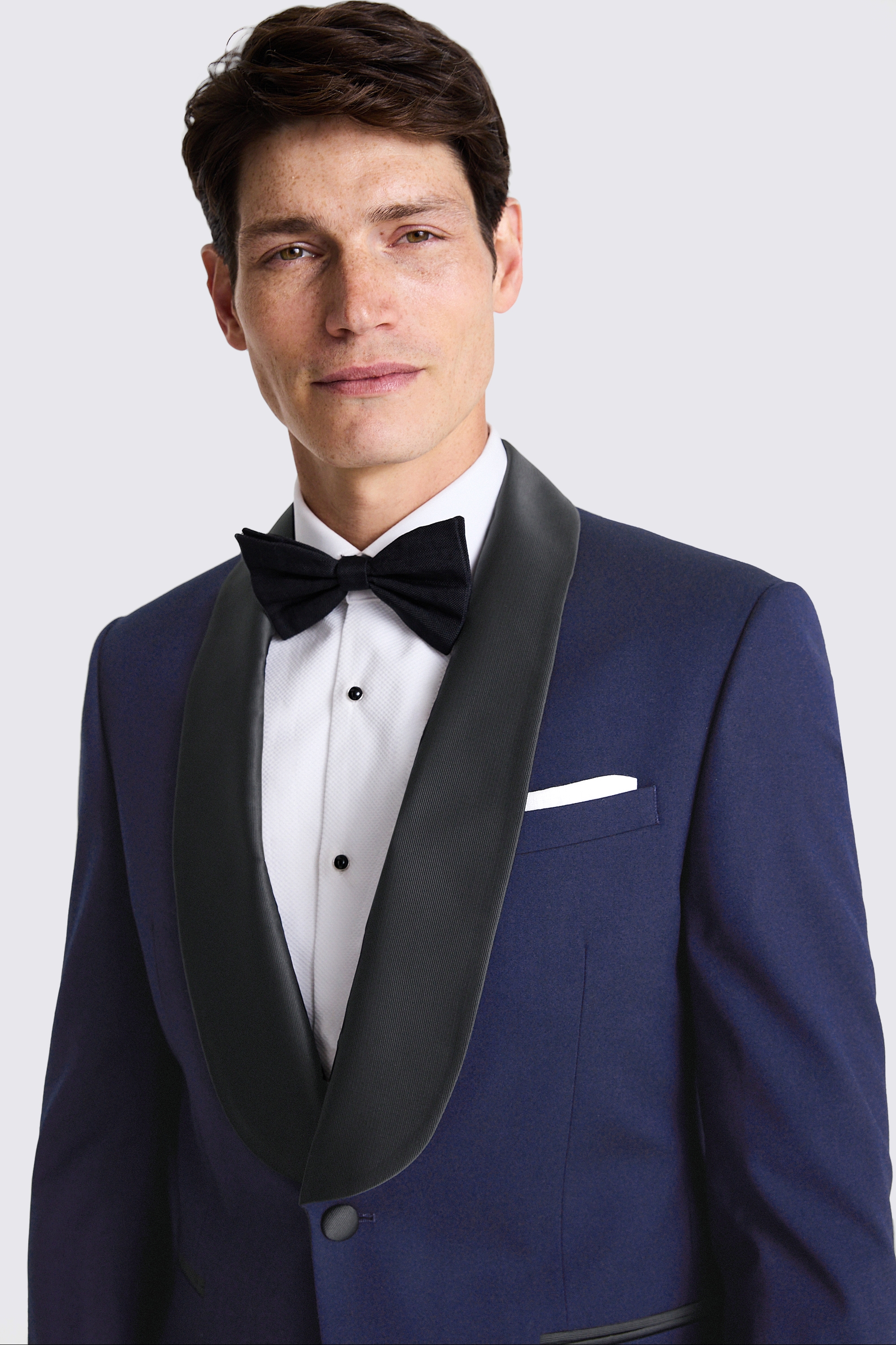 Slim Fit Navy Shawl Lapel Tuxedo Jacket