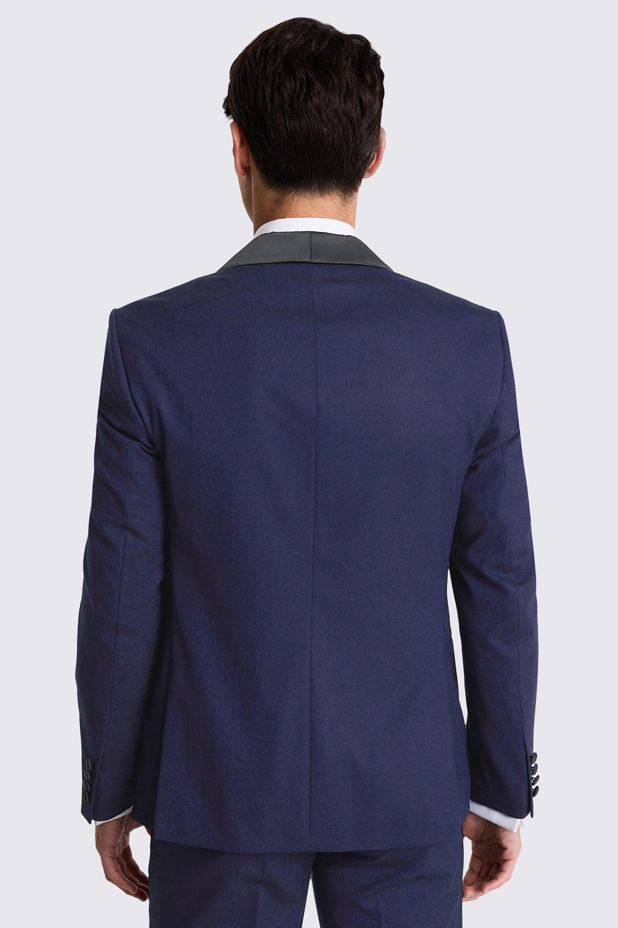 Slim Fit Navy Shawl Lapel Tuxedo Jacket