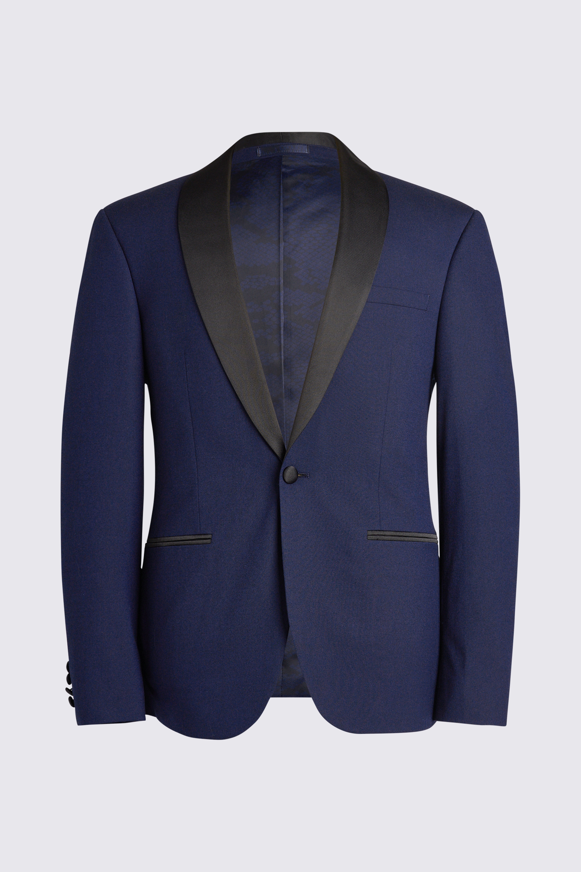 Slim Fit Navy Tuxedo Jacket | Buy Online at Moss