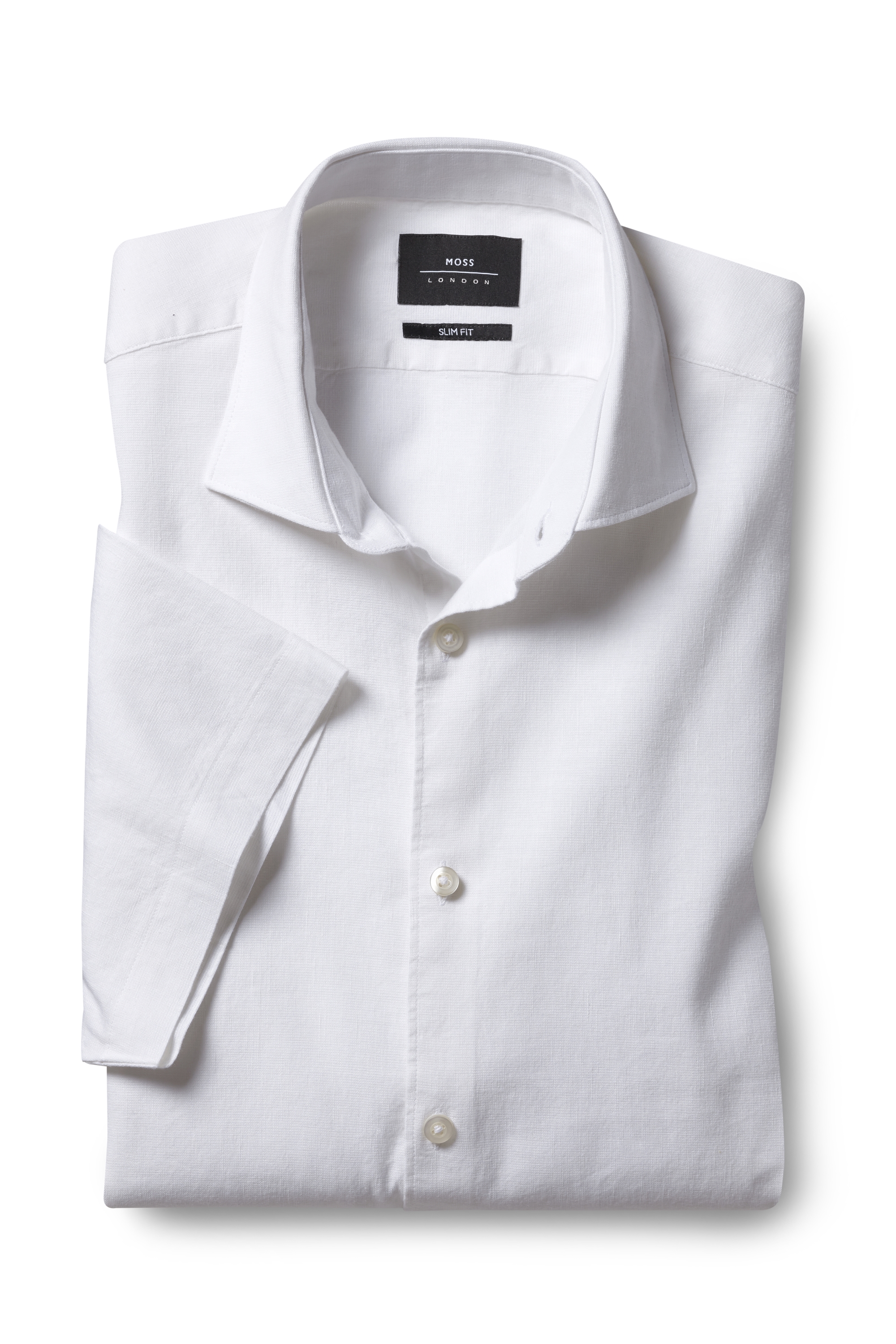 White short sleeve stretch shirt Clearance